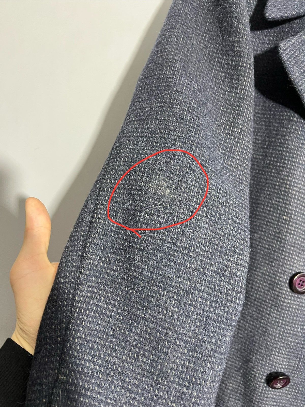 Valentino × Vintage Vintage Valentino Uomo Double-Breasted Wool Coat Jacket Size US L / EU 52-54 / 3 - 8 Thumbnail