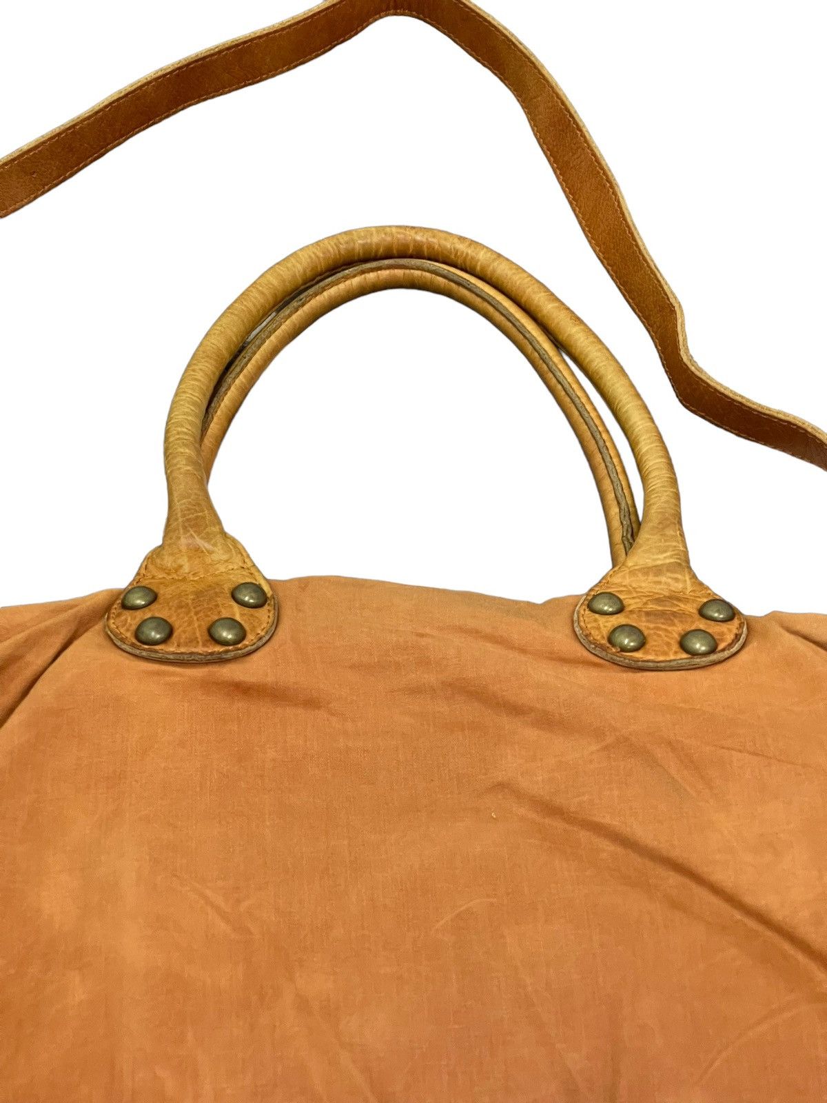Genuine Leather Leather Cotton Patina Vtg Liebeskind Berlin Tote Bag 3🟩 Size ONE SIZE - 18 Thumbnail