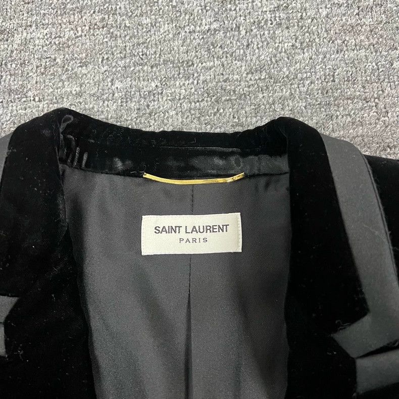 Yves Saint Laurent saint laurent Velvet smoking blazer 2503-Nextarrow Size XS / US 0-2 / IT 36-38 - 5 Thumbnail