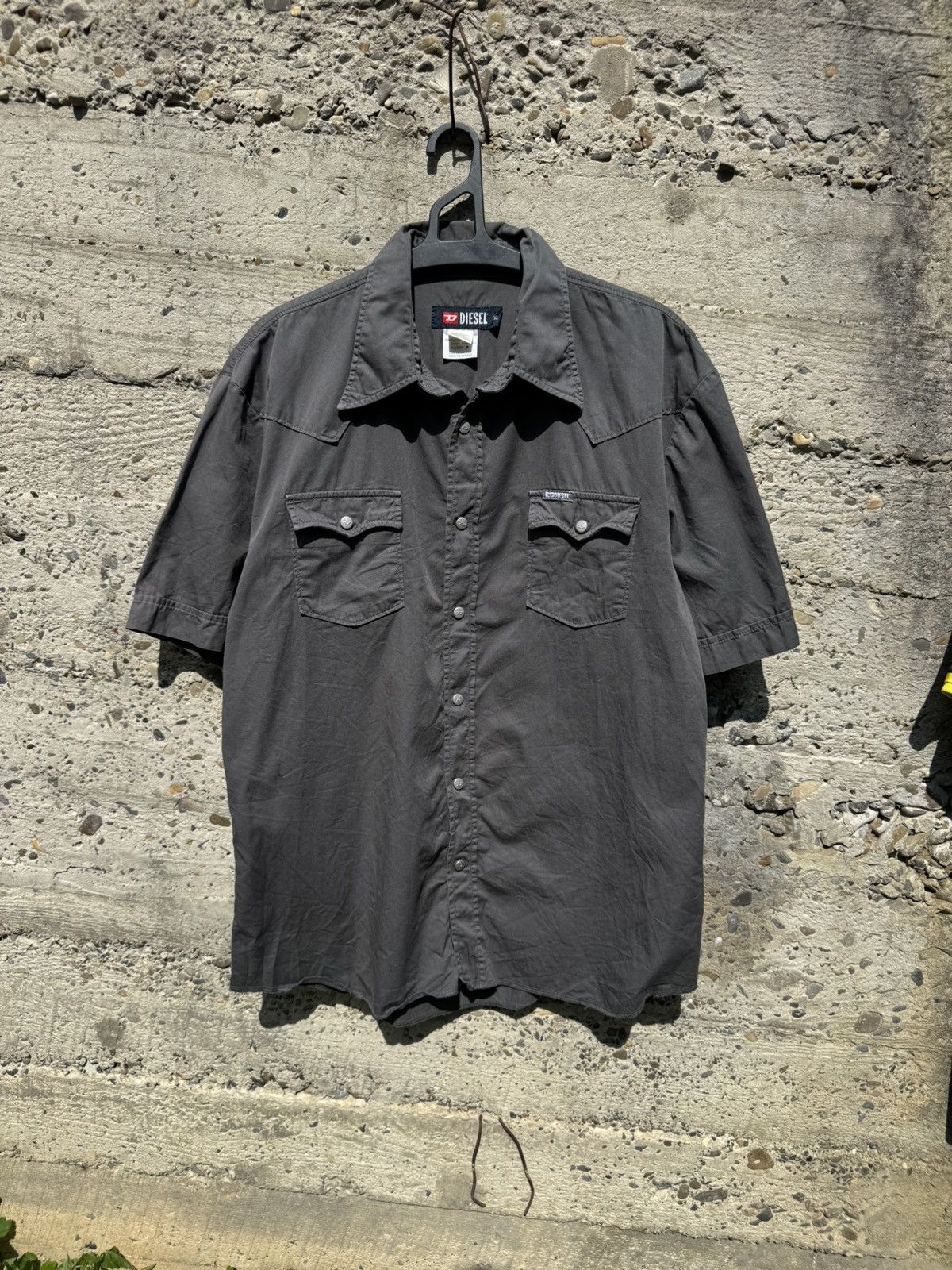 Diesel Vintage Diesel Western Short Sleeve Shirt Size US XL / EU 56 / 4 - 1 Thumbnail