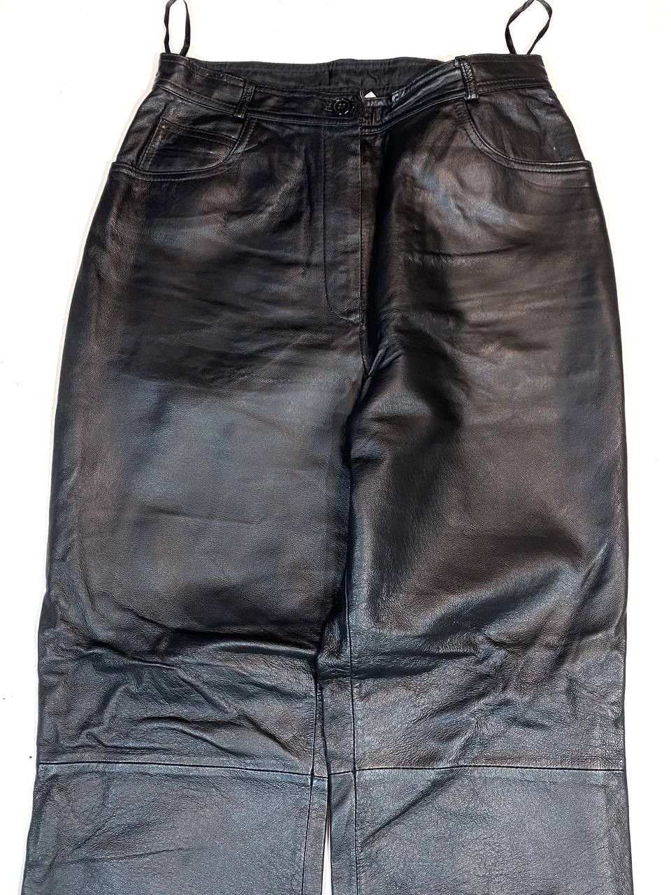 Leather × Vintage Yuppie Company Leather Pants Size 30" / US 8 / IT 44 - 2 Thumbnail