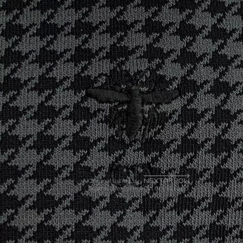 Dior Dior Colour-blocked check bee-embroidered round-neck knitt Size XS / US 0-2 / IT 36-38 - 5 Thumbnail