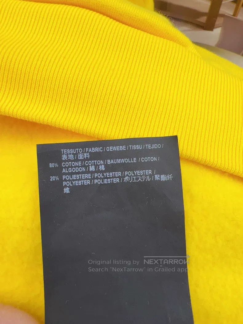 Balenciaga Balenciaga Yellow Hooded Sweatshirt Size US XS / EU 42 / 0 - 7 Thumbnail