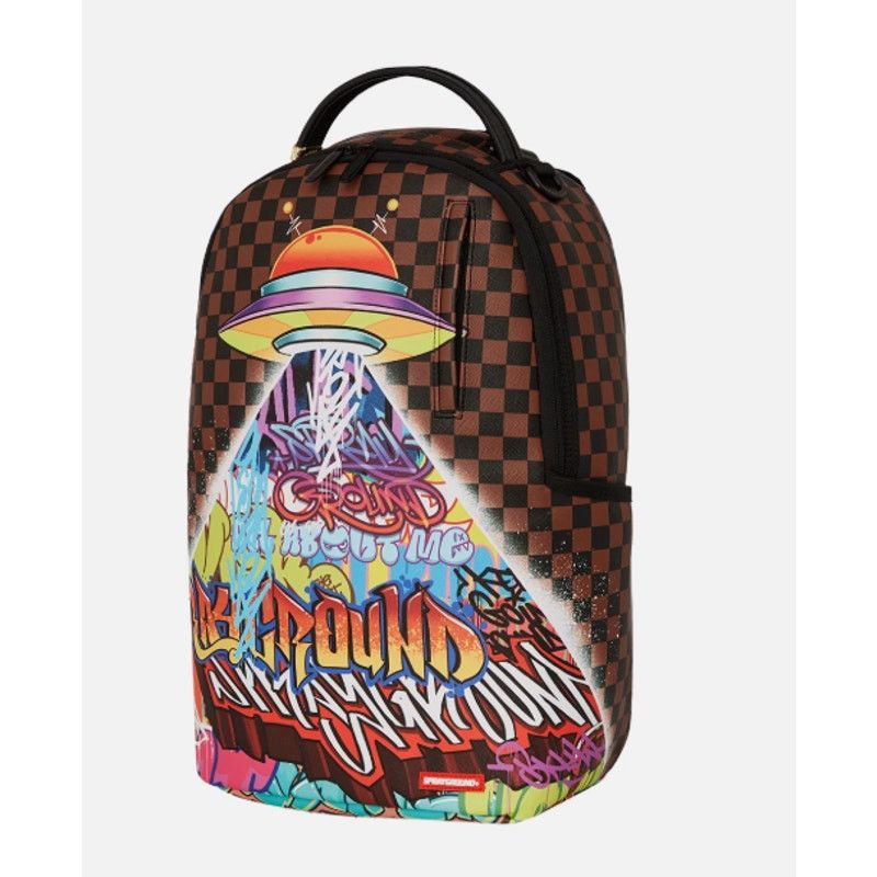 Sprayground SPRAYGROUND - ALIEN WRITERS / FAR OUT DLXSV BACKPACK - B6442 Size ONE SIZE - 2 Thumbnail