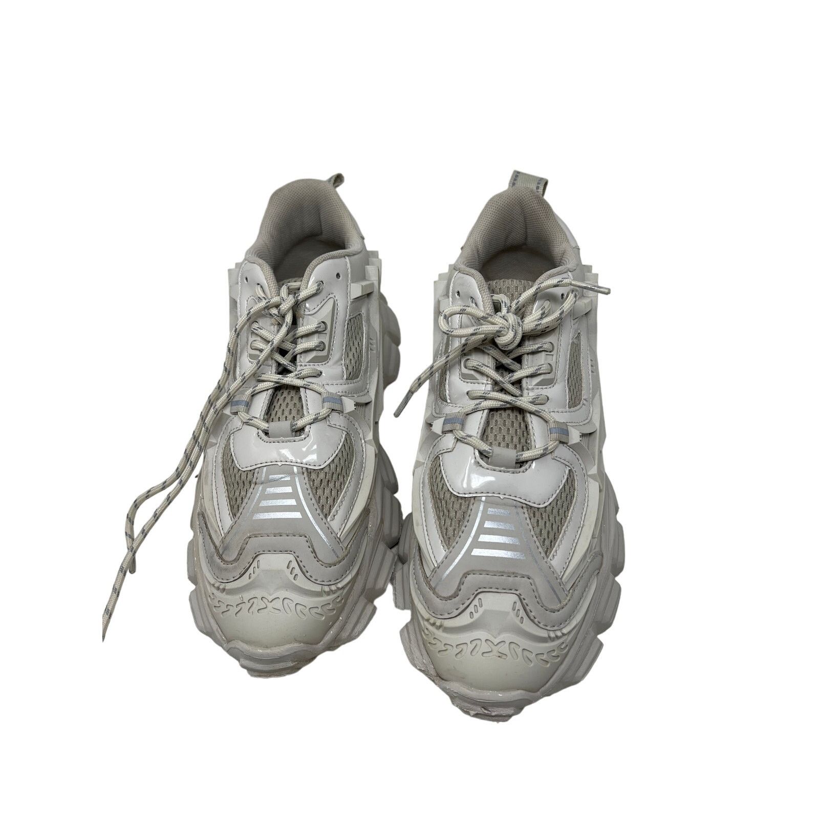 Steve Madden Steve Madden White on White Quantum Sneakers Mens 11 Size US 11 / EU 44 - 2 Thumbnail