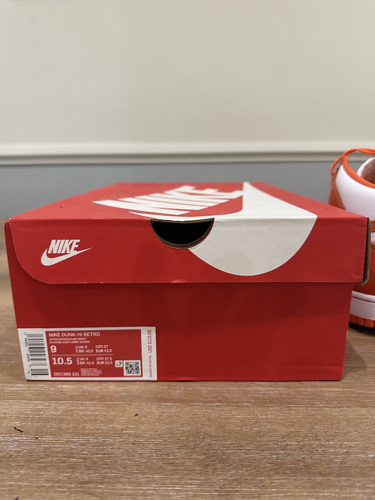 Nike Dunk Hi Retro Syracuse (2021) Size US 9 / EU 42 - 9 Thumbnail