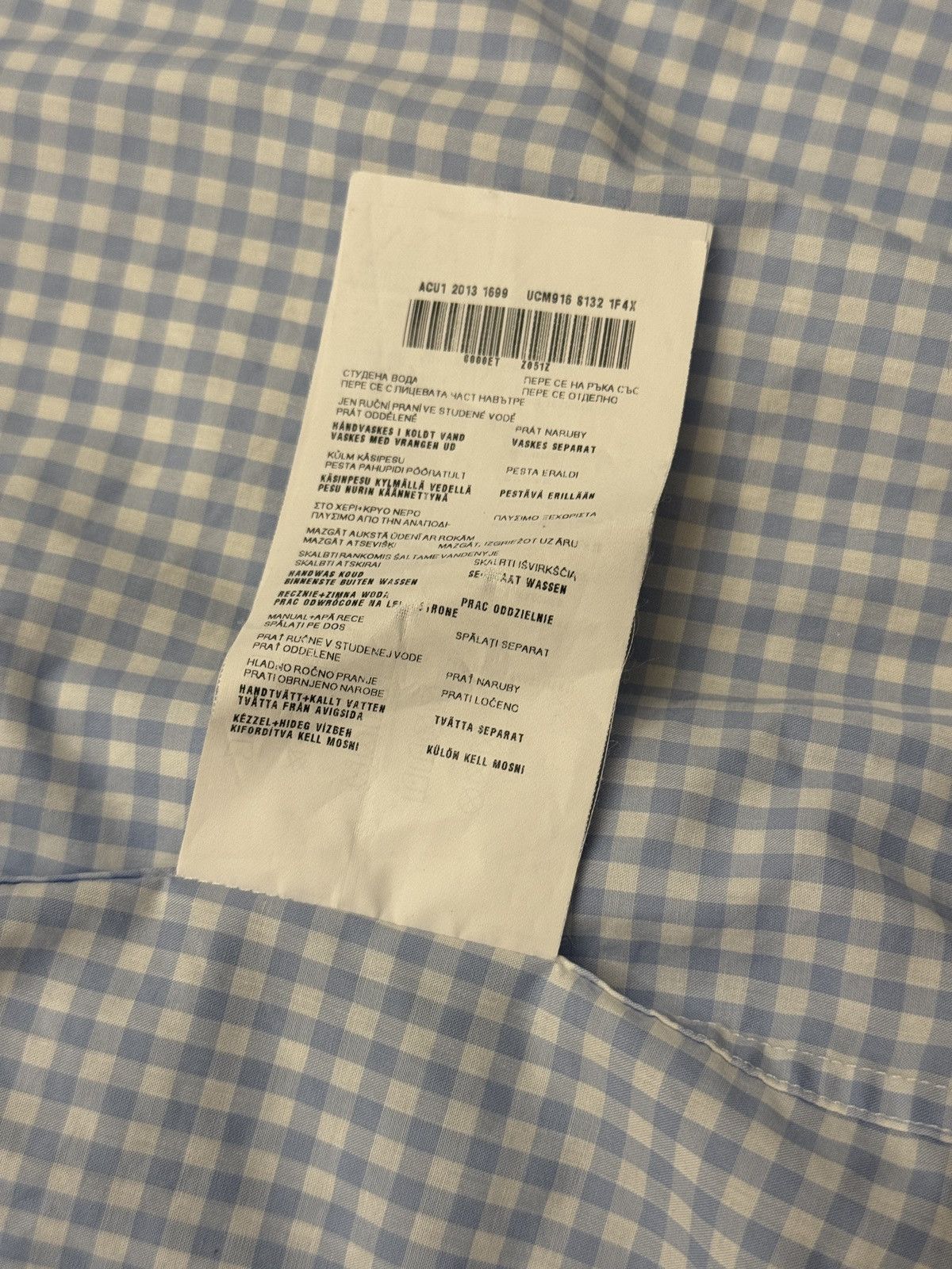 Prada Prada ruffled checks men shirt size 39 15 1/2 Size US M / EU 48-50 / 2 - 6 Thumbnail