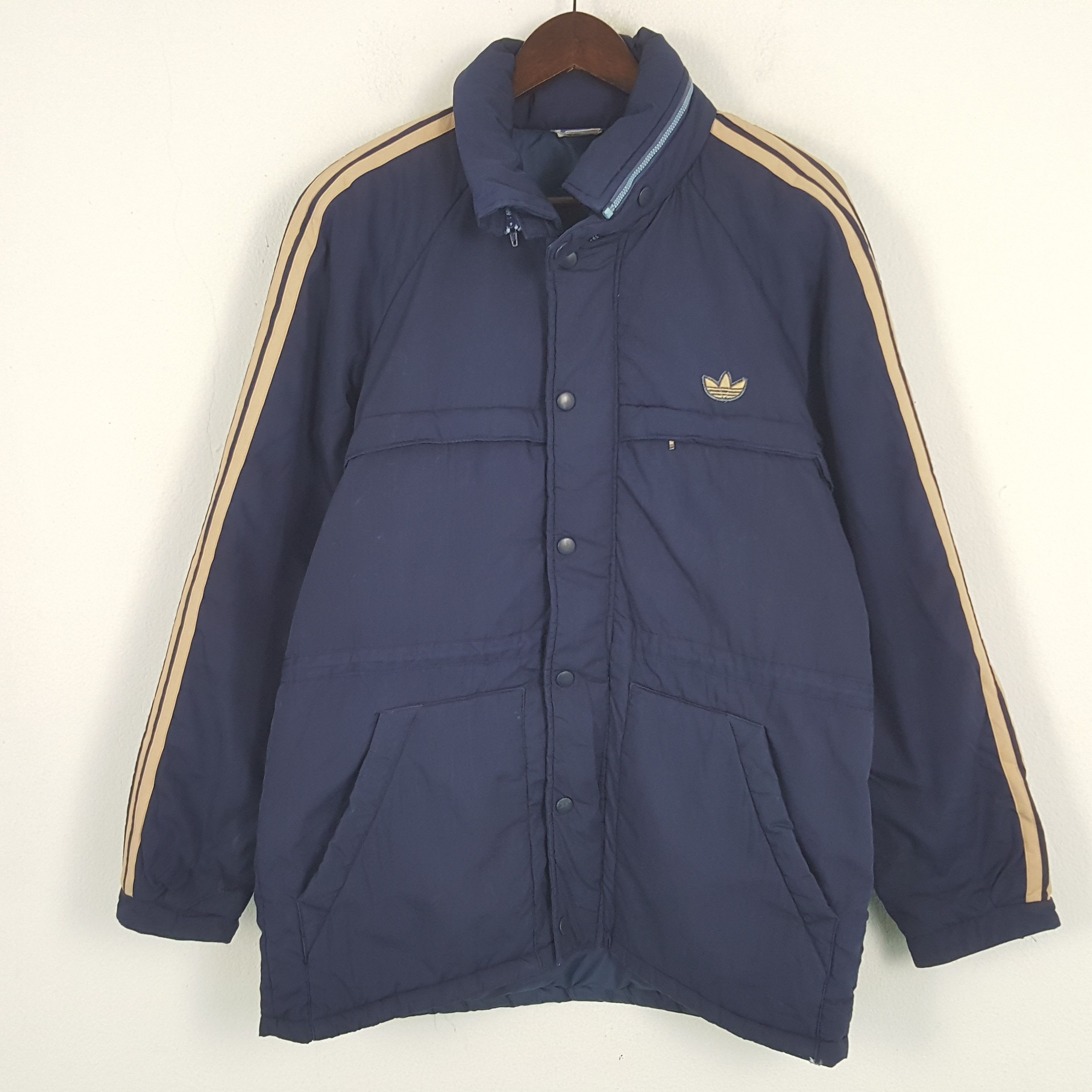 Adidas × Vintage Vintage Adidas Puffer Winter Zipper Jacket Size US M / EU 48-50 / 2 - 1 Thumbnail