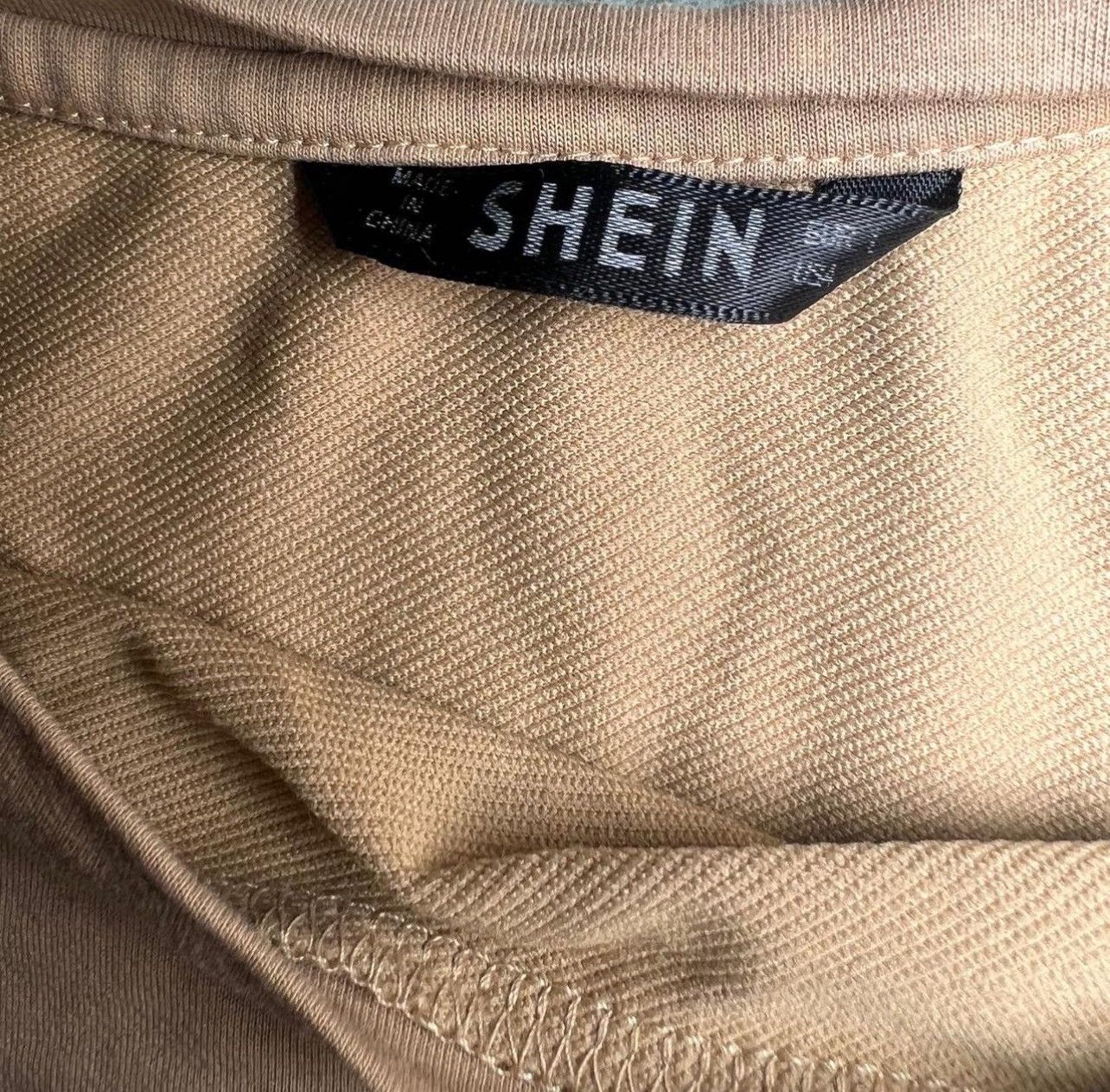 Shein Beige baggy cropped tee Size L / US 10 / IT 46 - 2 Thumbnail