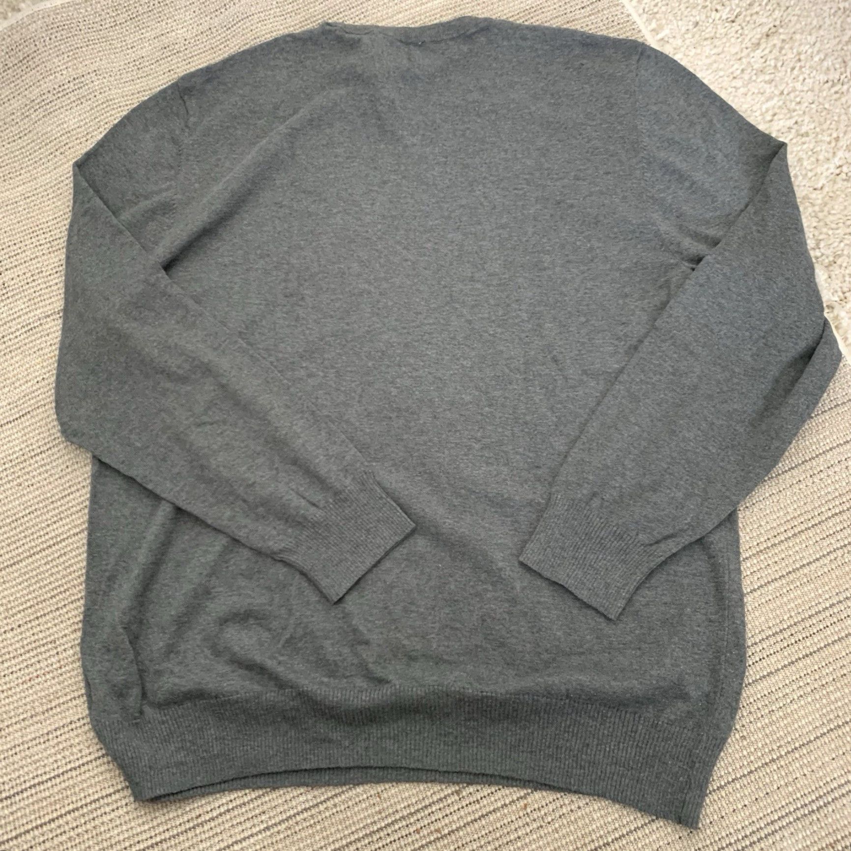Old Navy Old Navy Sweater Men XXL Gray Cotton Blend Long Sleeve Lightweight Knit Crew Neck Pullover Size US XXL / EU 58 / 5 - 5 Thumbnail