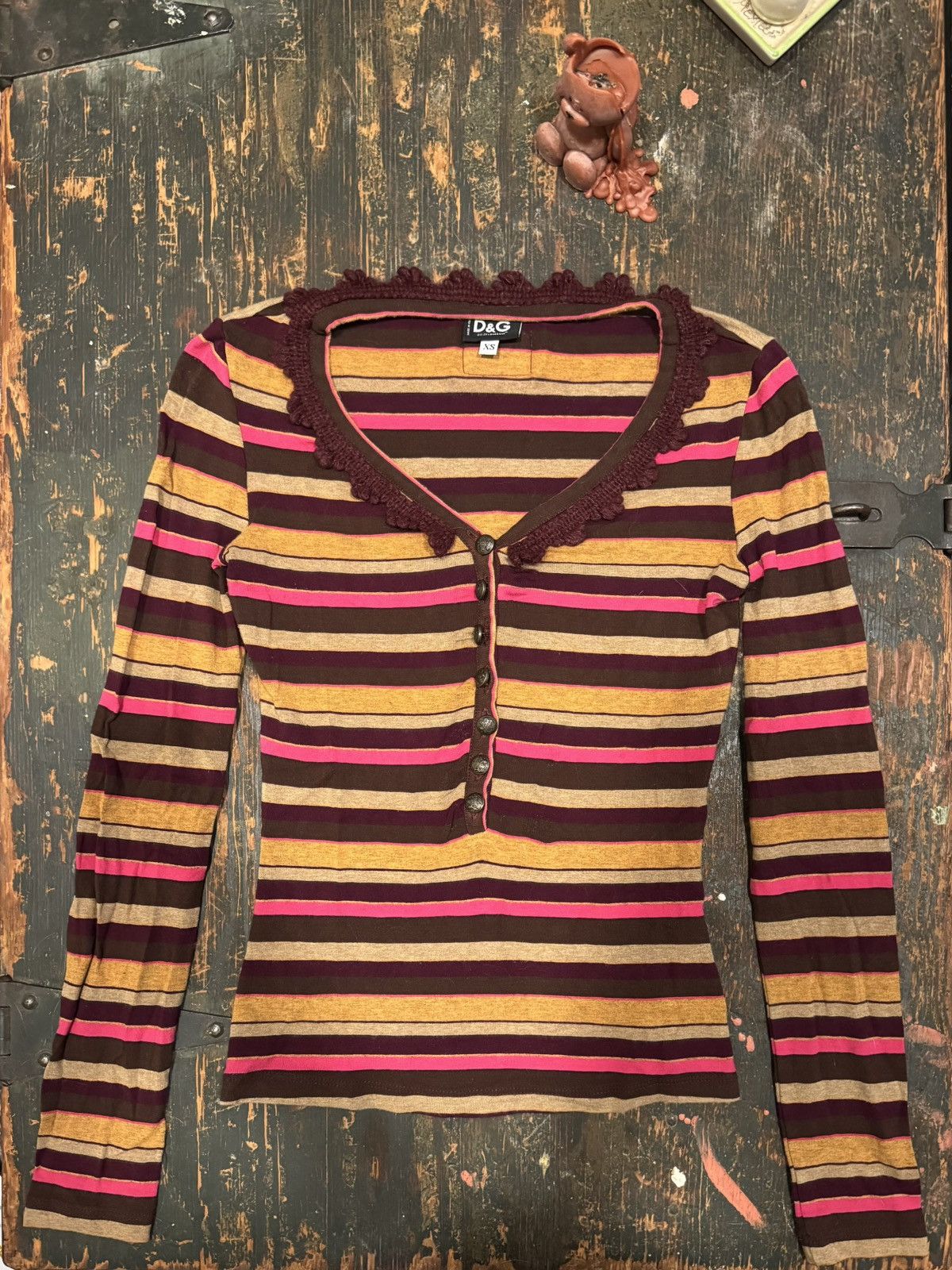 Dolce & Gabbana Striped D&G long sleeve Size XS / US 0-2 / IT 36-38 - 1 Preview
