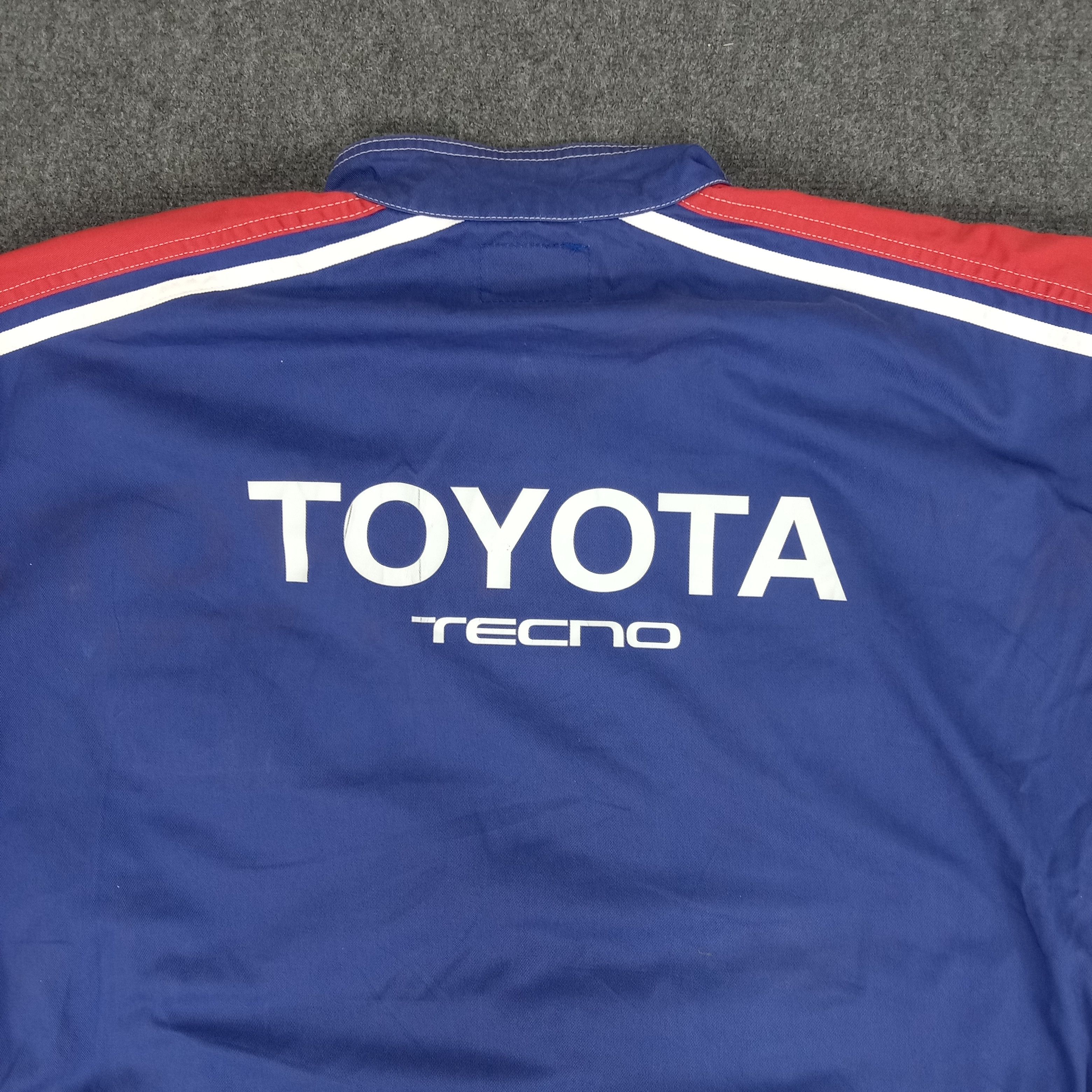 Japanese Brand × Vintage Toyota Tecno Japanese Racing Team Coverall Jacket Size US XXL / EU 58 / 5 - 2 Thumbnail