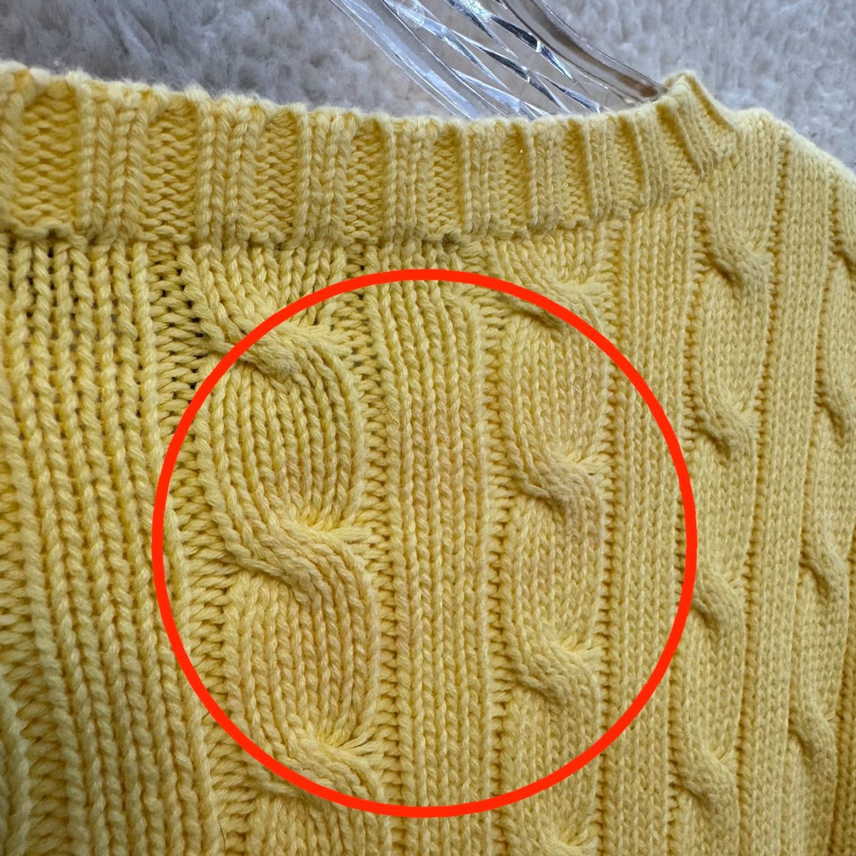 Ralph Lauren VINTAGE Ralph Lauren Sweater Shirt Womens M Yellow Cable Knit Pony Logo Size M / US 6-8 / IT 42-44 - 6 Thumbnail