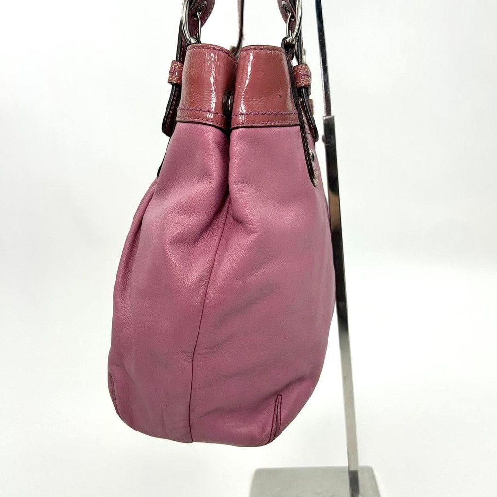 Coach 2010 Coach purple-pink leather shoulder bag, silver hardware Size ONE SIZE - 4 Thumbnail