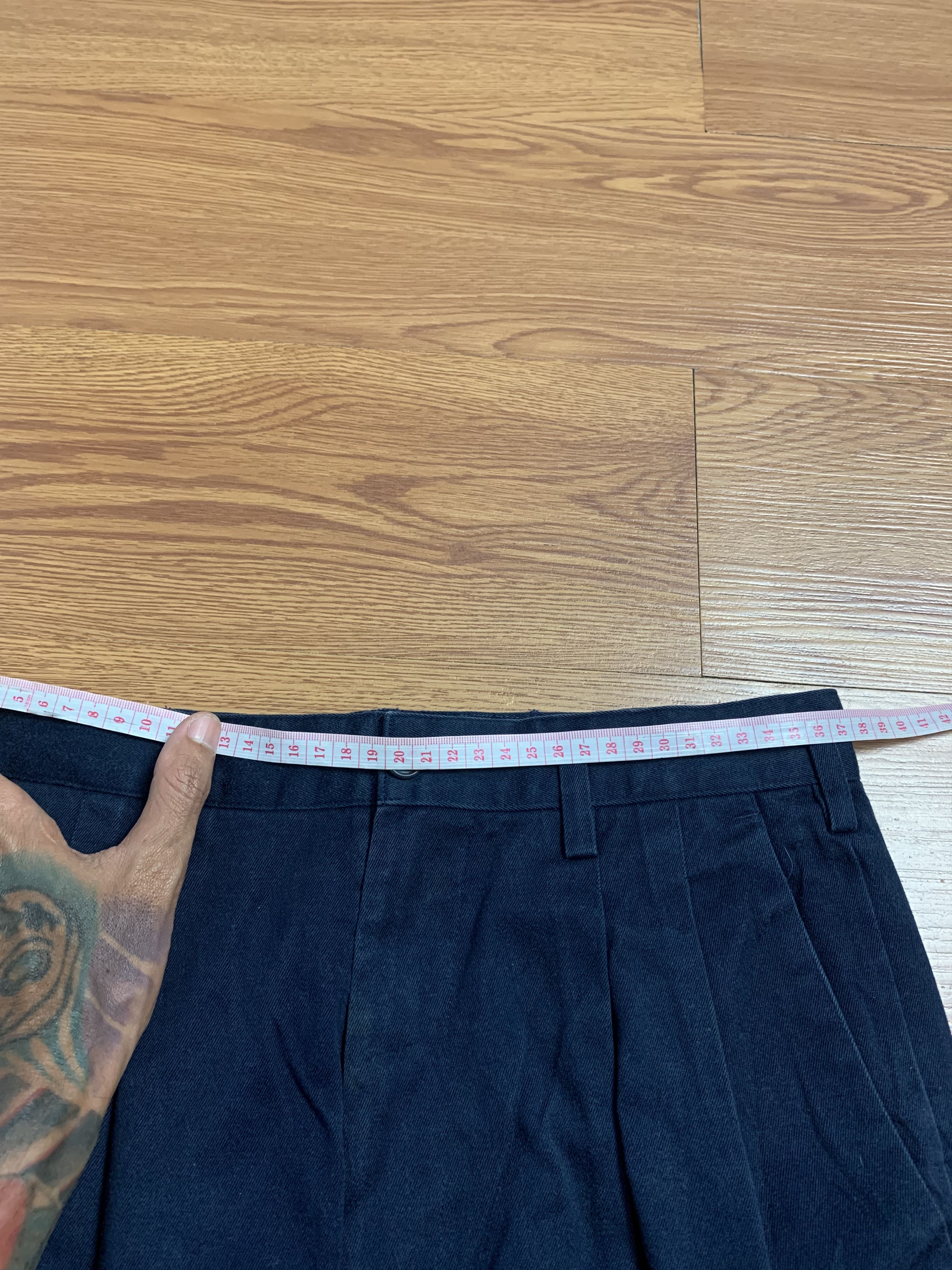 Yohji Yamamoto Vintage Yohji Yamamoto Pleated Wide Pants Size US 28 / EU 44 - 10 Thumbnail
