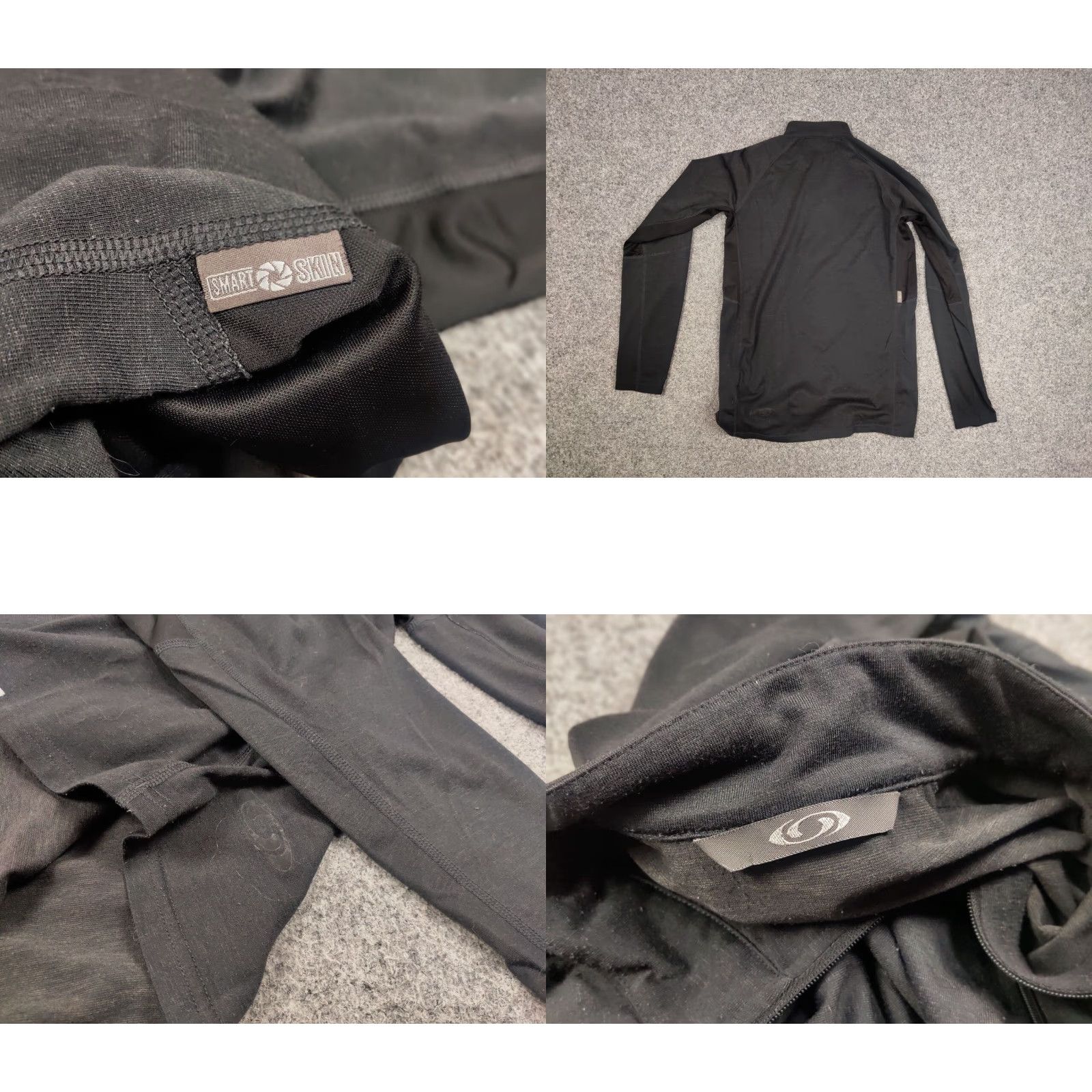 Salomon VINTAGE Salomon Sweatshirt Light Long Sleeve 1/3 Zip Men M Gray 90s Army Mock Neck Pullover Size US M / EU 48-50 / 2 - 9 Thumbnail