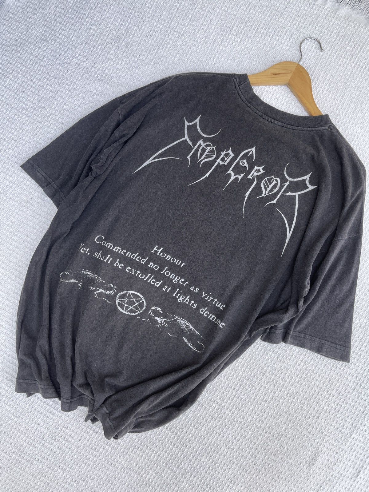 Band Tees SUN FADED🔥Vtg 90s Emperor Reverence Metal Band Tee Size US XL / EU 56 / 4 - 10 Thumbnail