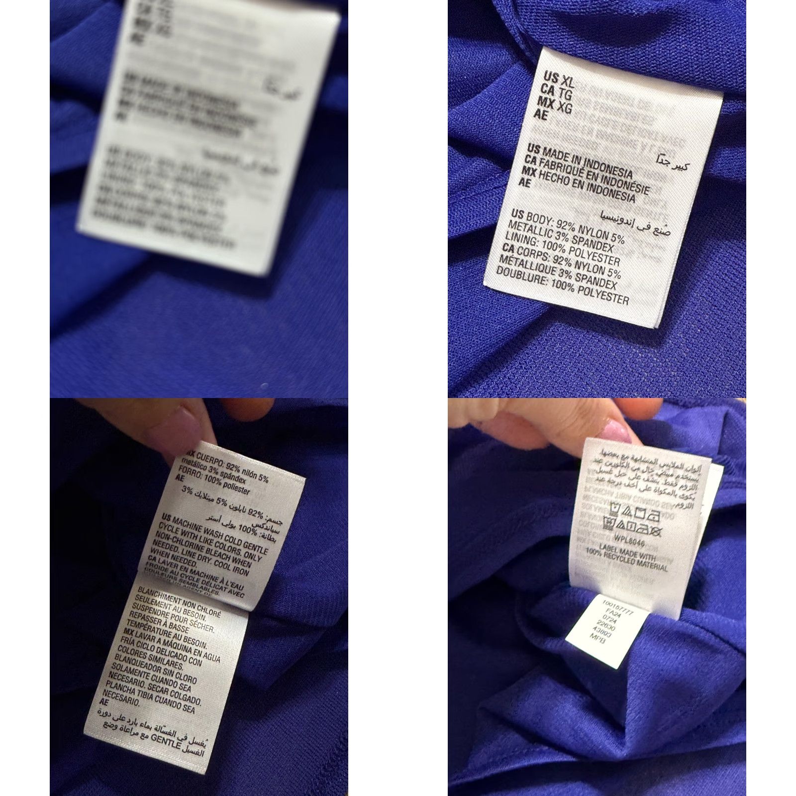 Vintage INC International Concepts Shirt Women's Size XL Blue Sparkly Long Sleeve Size XL / US 12-14 / IT 48-50 - 8 Thumbnail