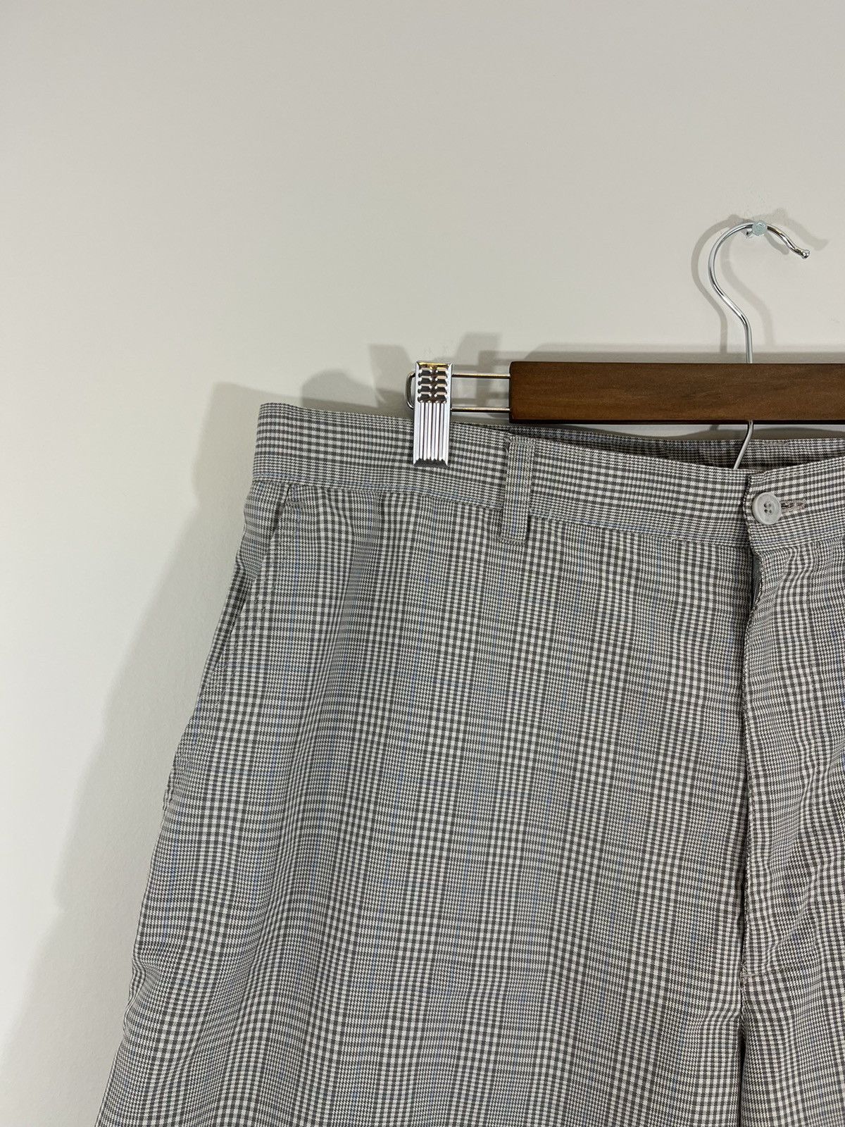 Vintage Check Plaid Pattern Y2K 2000s Skate Shorts Size US 36 / EU 52 - 4 Thumbnail