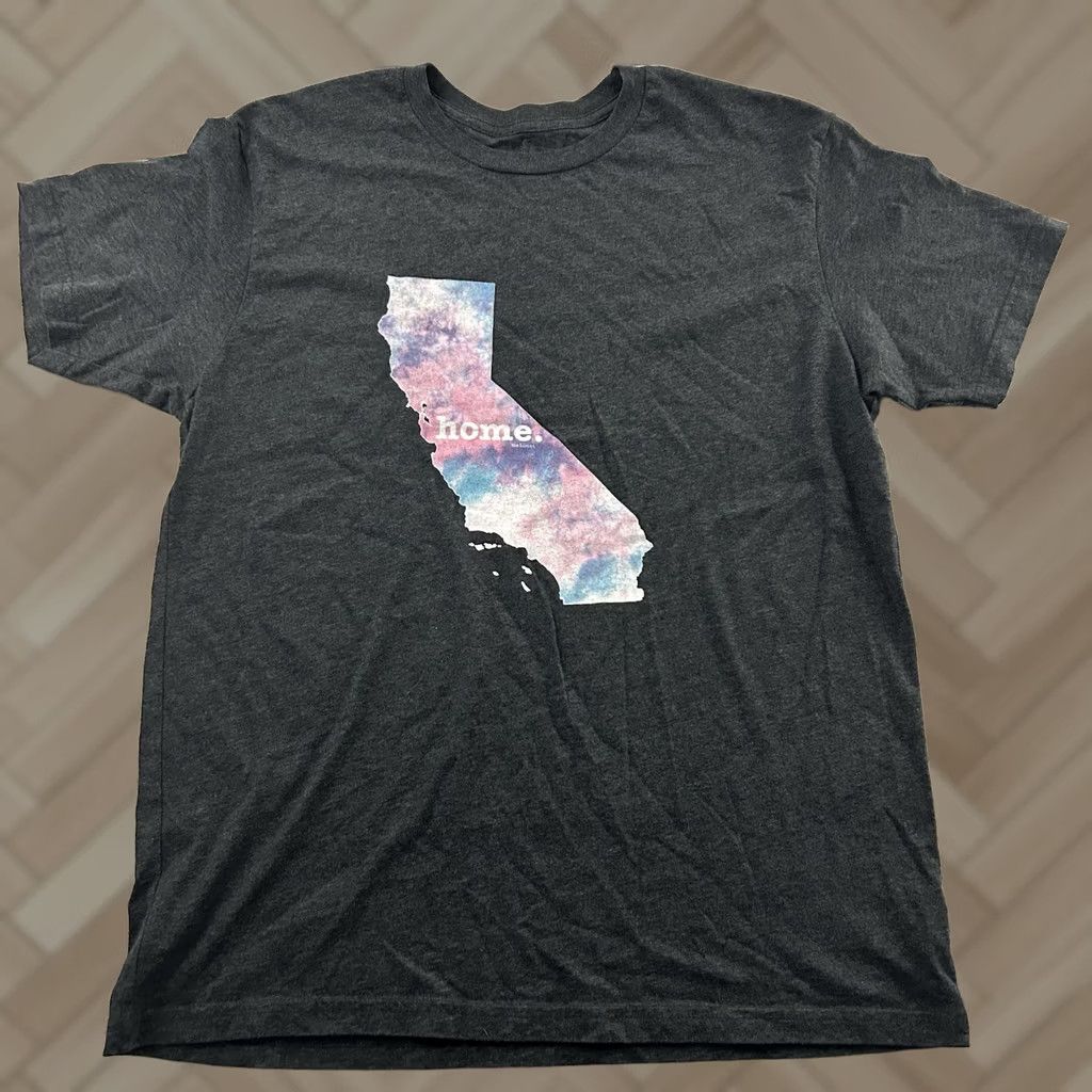 Vintage The Home T California Short Sleeve T Shirt Mens L Gray Dark Grand Night 100% Cotton? Size US L / EU 52-54 / 3 - 1 Thumbnail