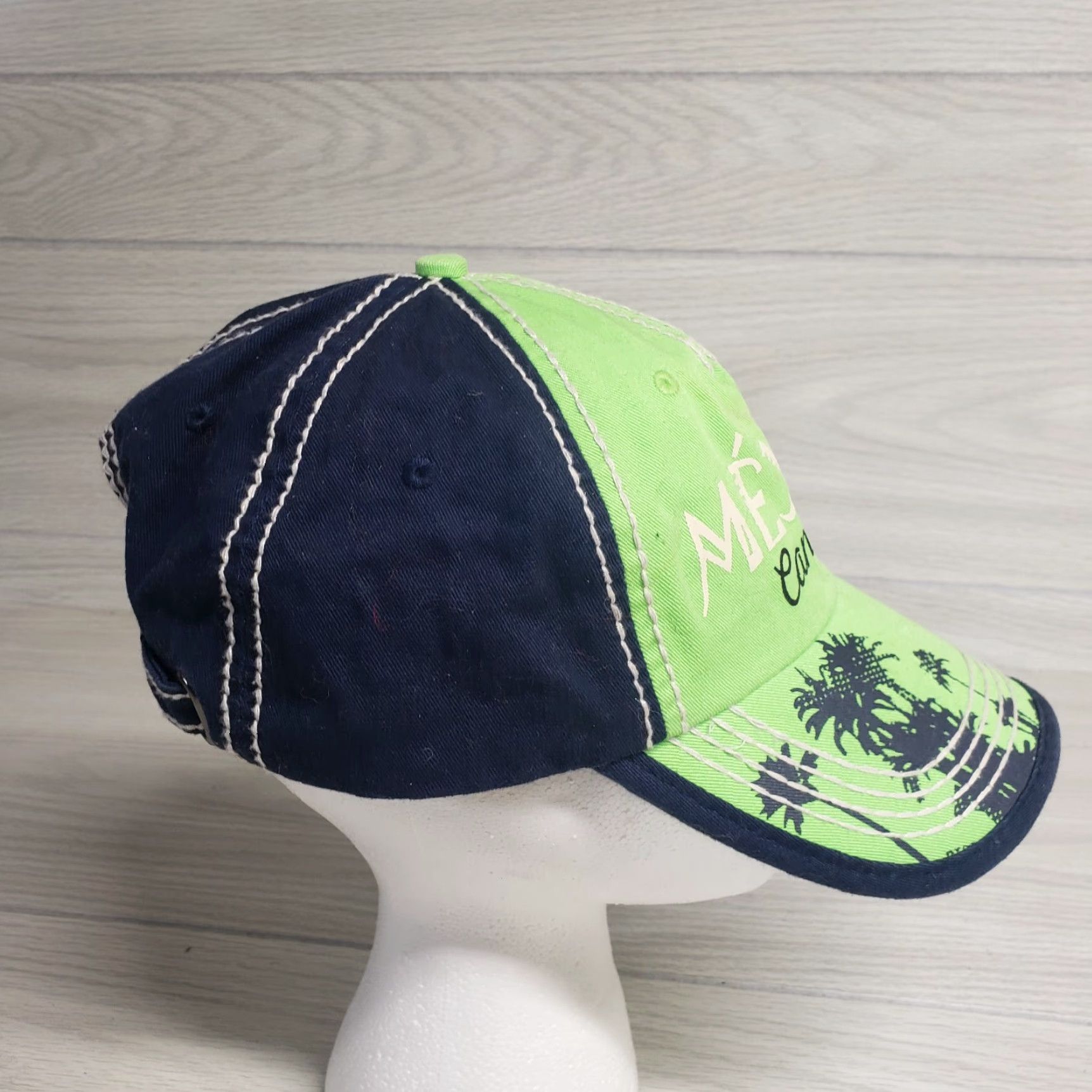 Vintage VINTAGE Unbranded Hat Baseball Cap One Size Green Caribbean Style Adult Unisex Palm Tree Adjustable Cap Hat Size ONE SIZE - 5 Thumbnail