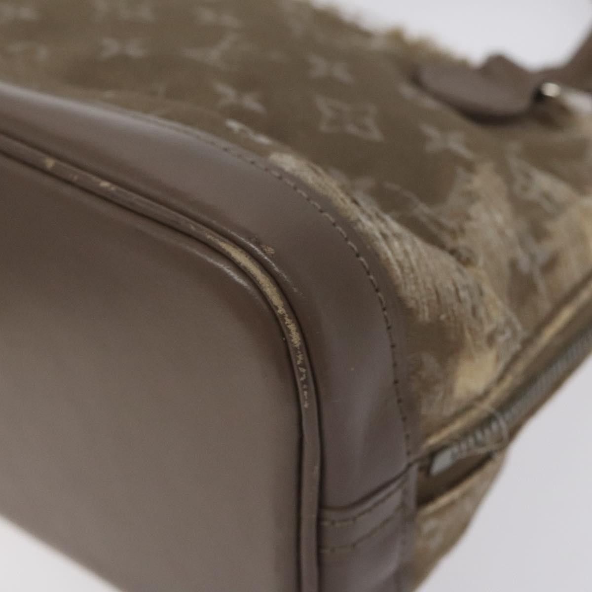 Louis Vuitton LOUIS VUITTON Monogram Satin Little Alma Hand Bag Gray Size ONE SIZE - 10 Thumbnail