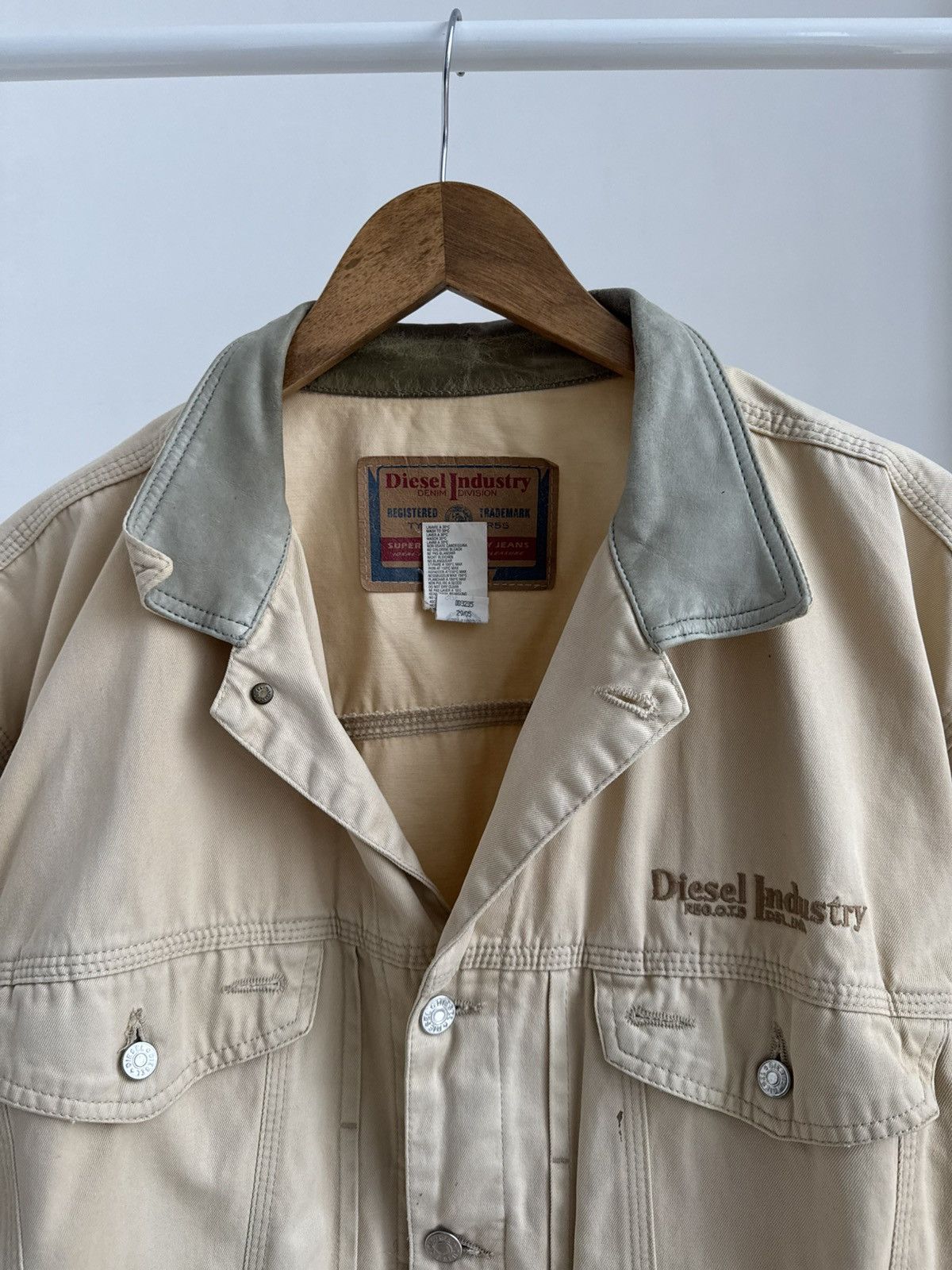 Diesel Vintage Diesel 90s Workwear Beige Utility Canvas Button-Up Size US L / EU 52-54 / 3 - 6 Thumbnail