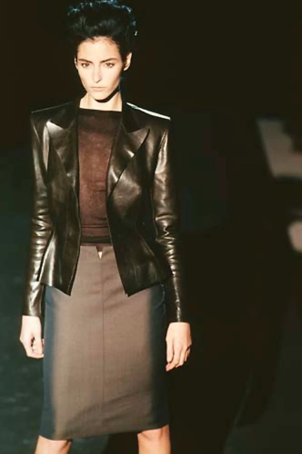 Gucci S/S 1998 Gucci by Tom Ford leather blazer Size S / US 4 / IT 40 - 2 Thumbnail