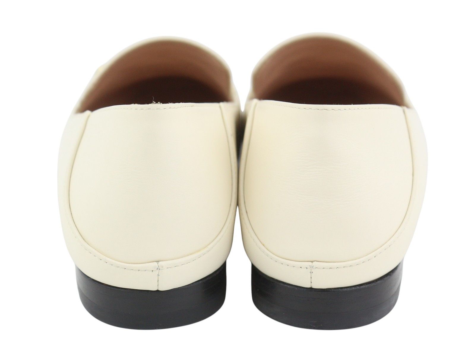 Bally ELLAH EU36.5 Milky Leather Gold Detail Loafers 88410 Size US 5.5 / IT 35.5 - 8 Thumbnail