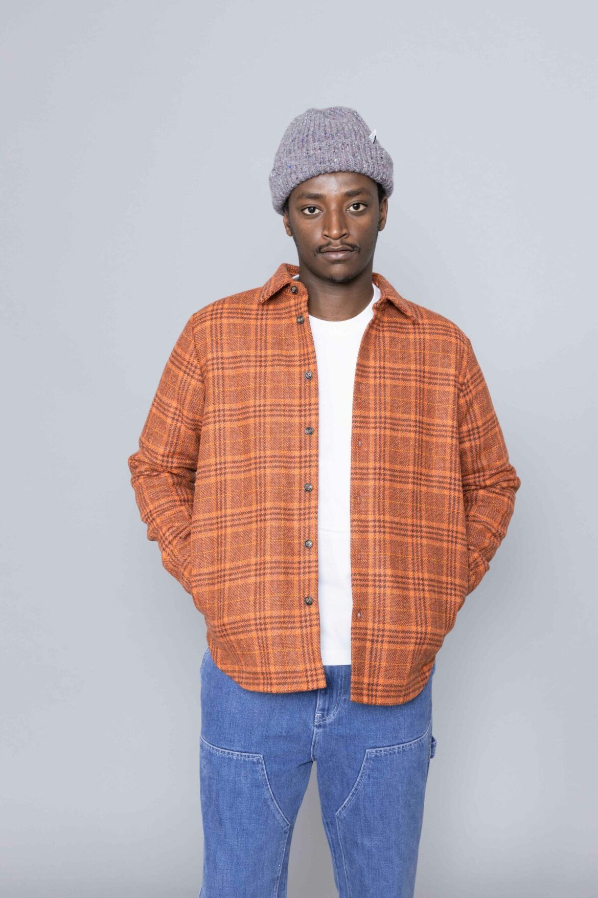 A Kind Of Guise 52/XL - 100% Virgin Wool Padded Overshirt Size US XL / EU 56 / 4 - 7 Thumbnail