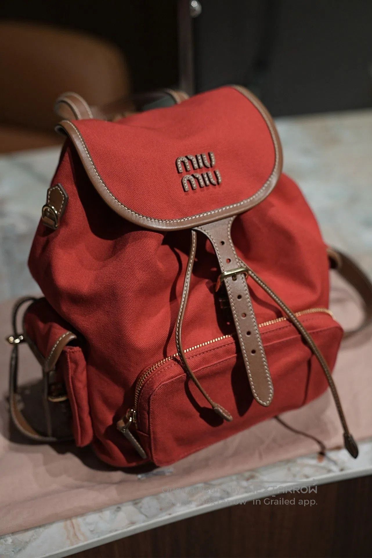 Miu Miu Miu Miu Preppy Style Backpack. Size ONE SIZE - 1 Thumbnail