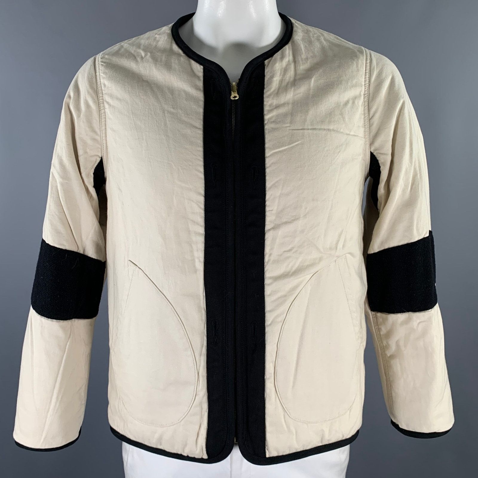 Visvim VISVIM Size L Black Textured Wool Linen Reversible Jacket Size L / US 10 / IT 46 - 2 Thumbnail