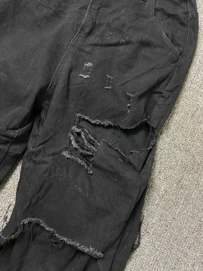 Japanese Brand C.C.U.L Brand Destroyed Double Denim Jeans (197) Size US 28 / EU 44 - 11 Thumbnail