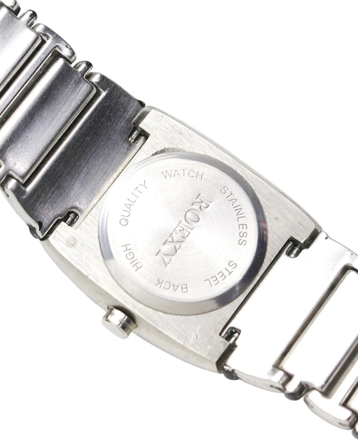 Japanese Brand 2000S ROEXY RECTANGULAR CASE BRACELET WATCH Size ONE SIZE - 6 Thumbnail