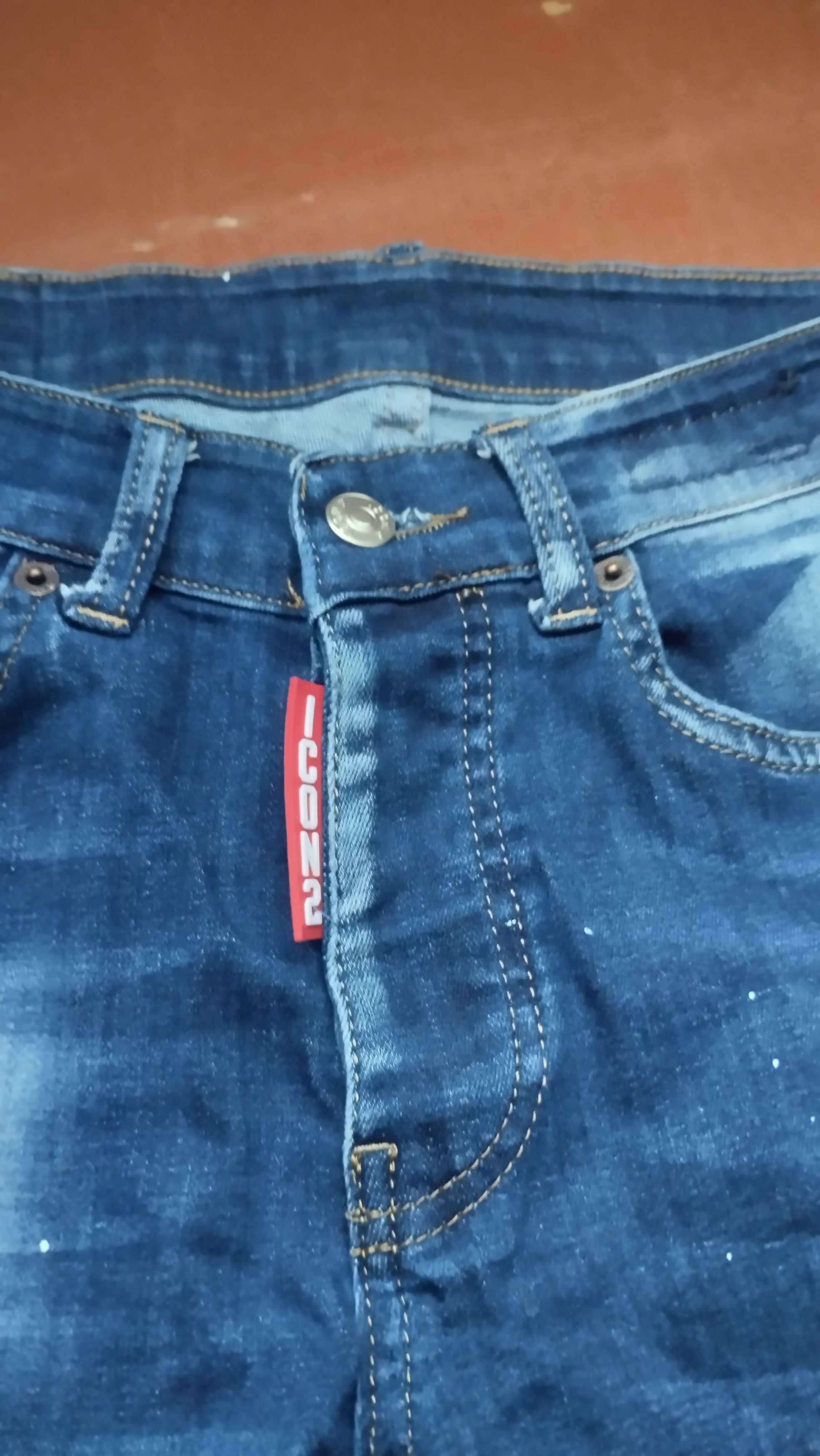 Black Icon × Dsquared2 Rare Drip DSQUARED2 ICON2 Denim Slim fit Size US 28 / EU 44 - 4 Thumbnail