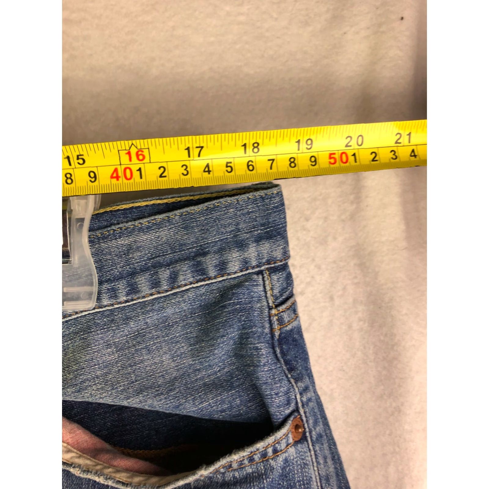 Lucky Brand Lucky Brand Mens Size 38 Short Bootcut Mid Rise Blue Denim Jeans Size US 38 / EU 54 - 2 Thumbnail