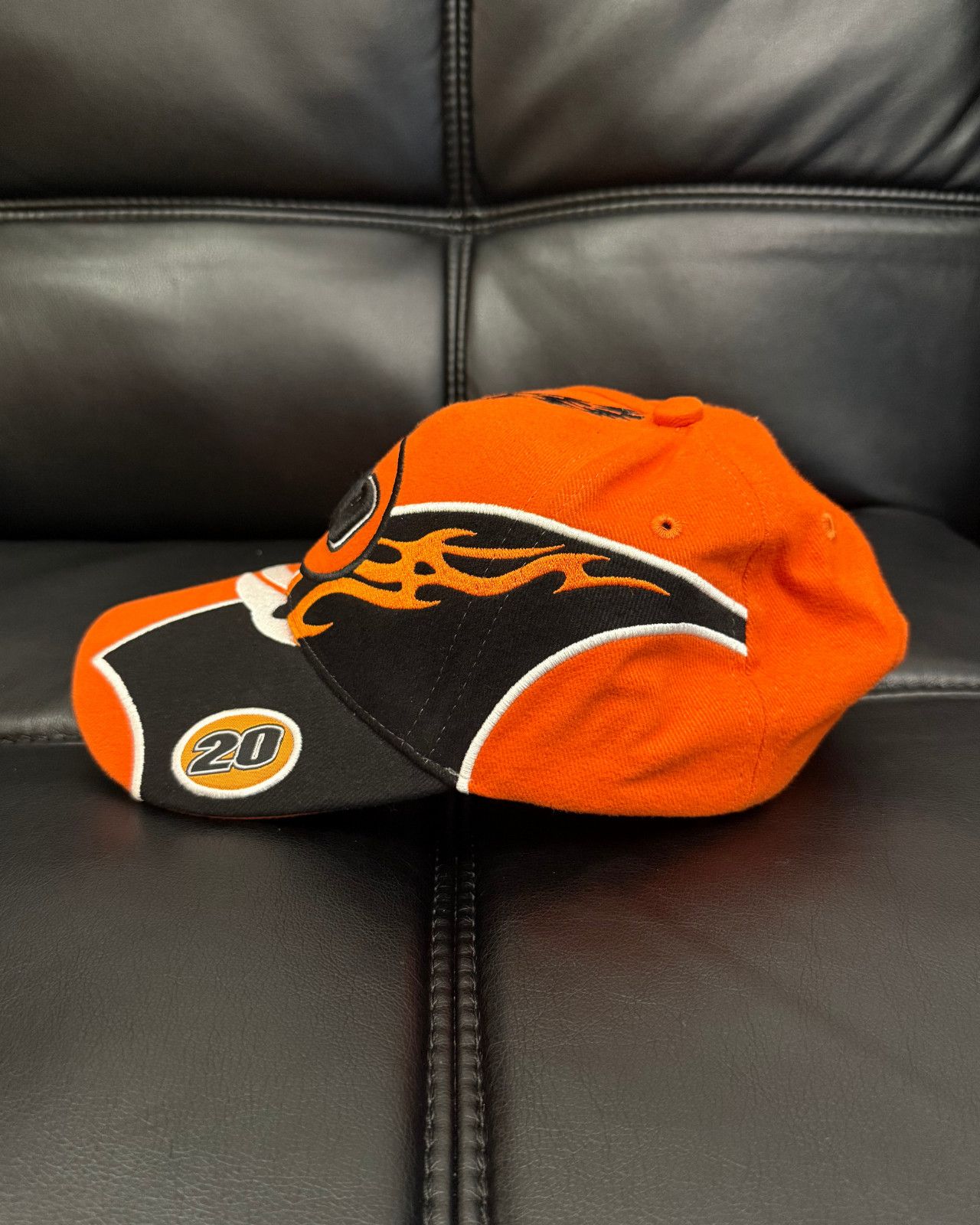 Vintage New - Vintage #20 Racing Orange Strap Back Cap Hat Size ONE SIZE - 5 Thumbnail