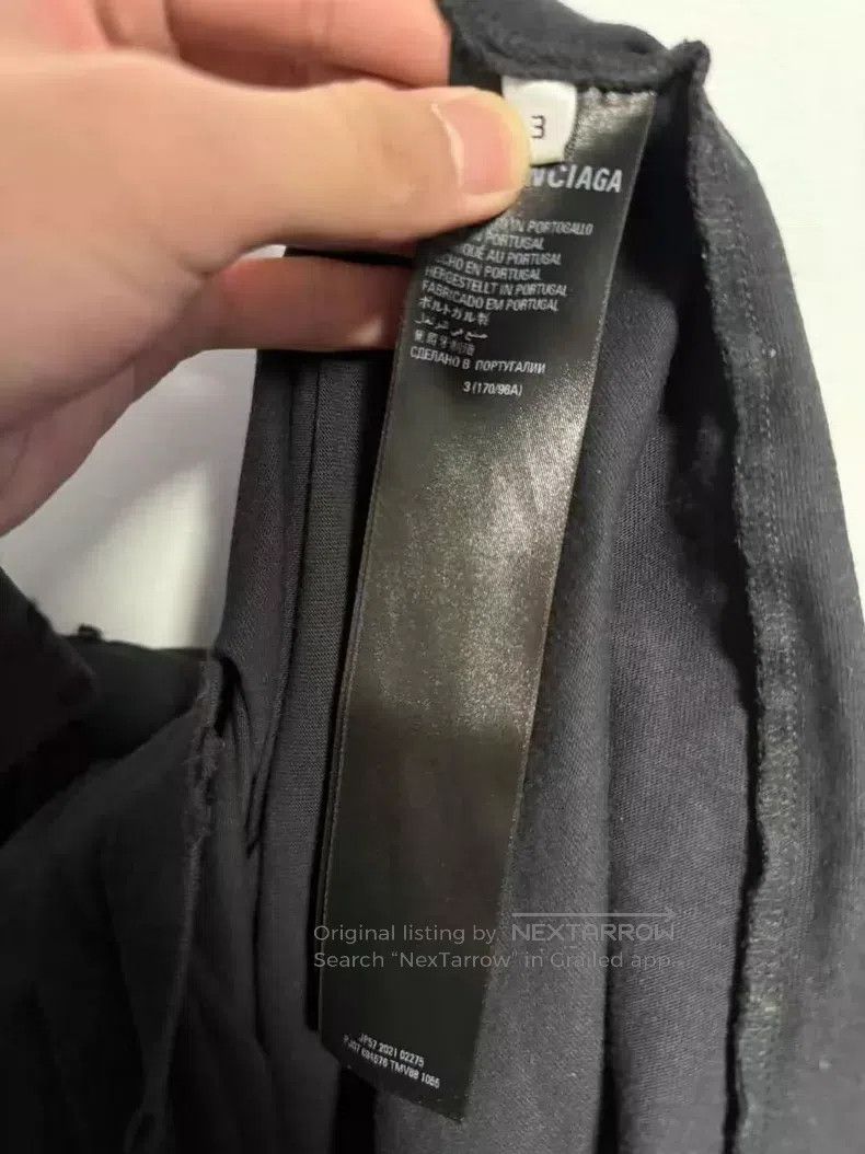 Balenciaga Balenciaga Black flame splatter short-sleeved T-shirt Size US L / EU 52-54 / 3 - 4 Thumbnail