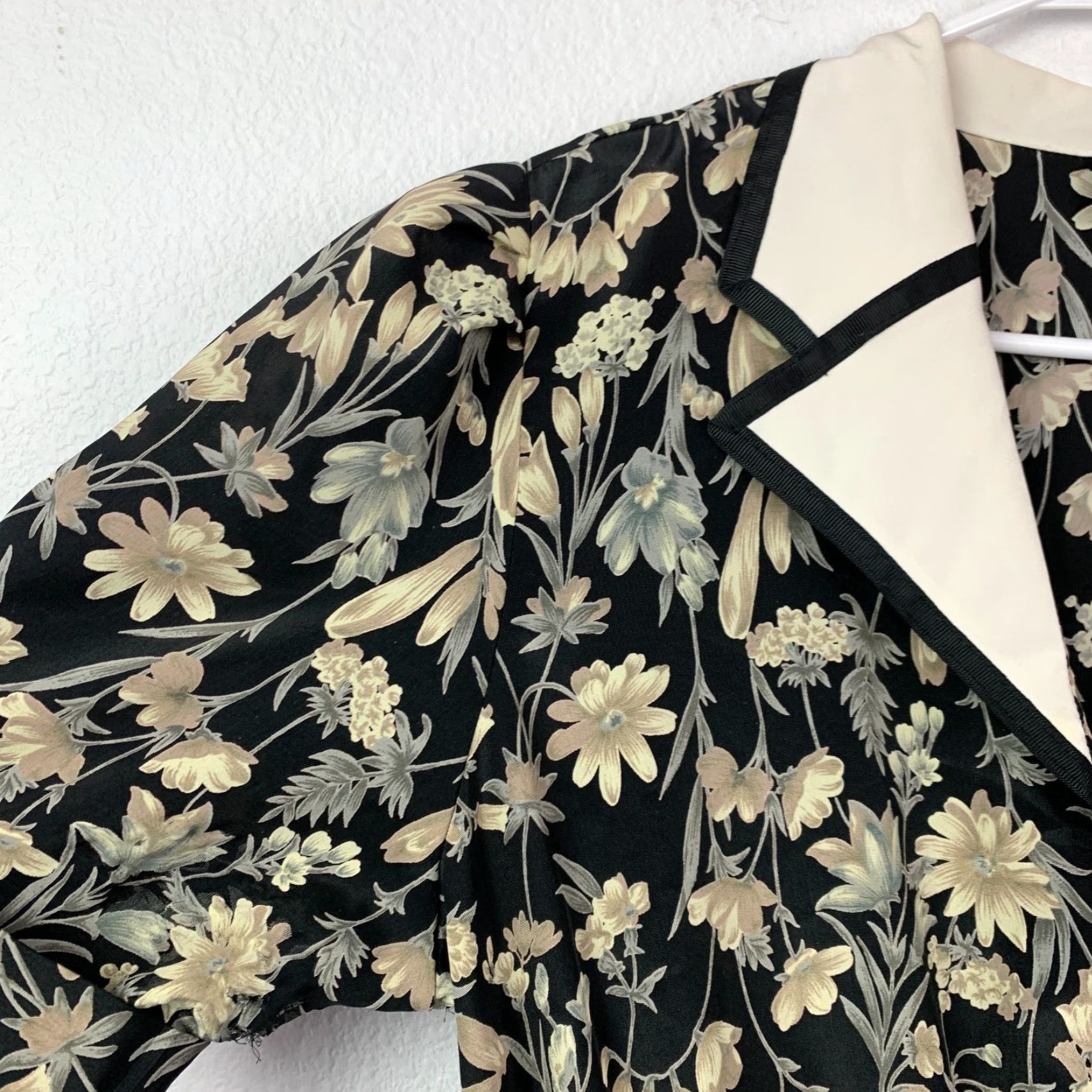 Vintage Vintage Breli Dress Cottage Boho Modest Black Brown Dress Size 14 Bohemian 1980s Size XL / US 12-14 / IT 48-50 - 2 Thumbnail