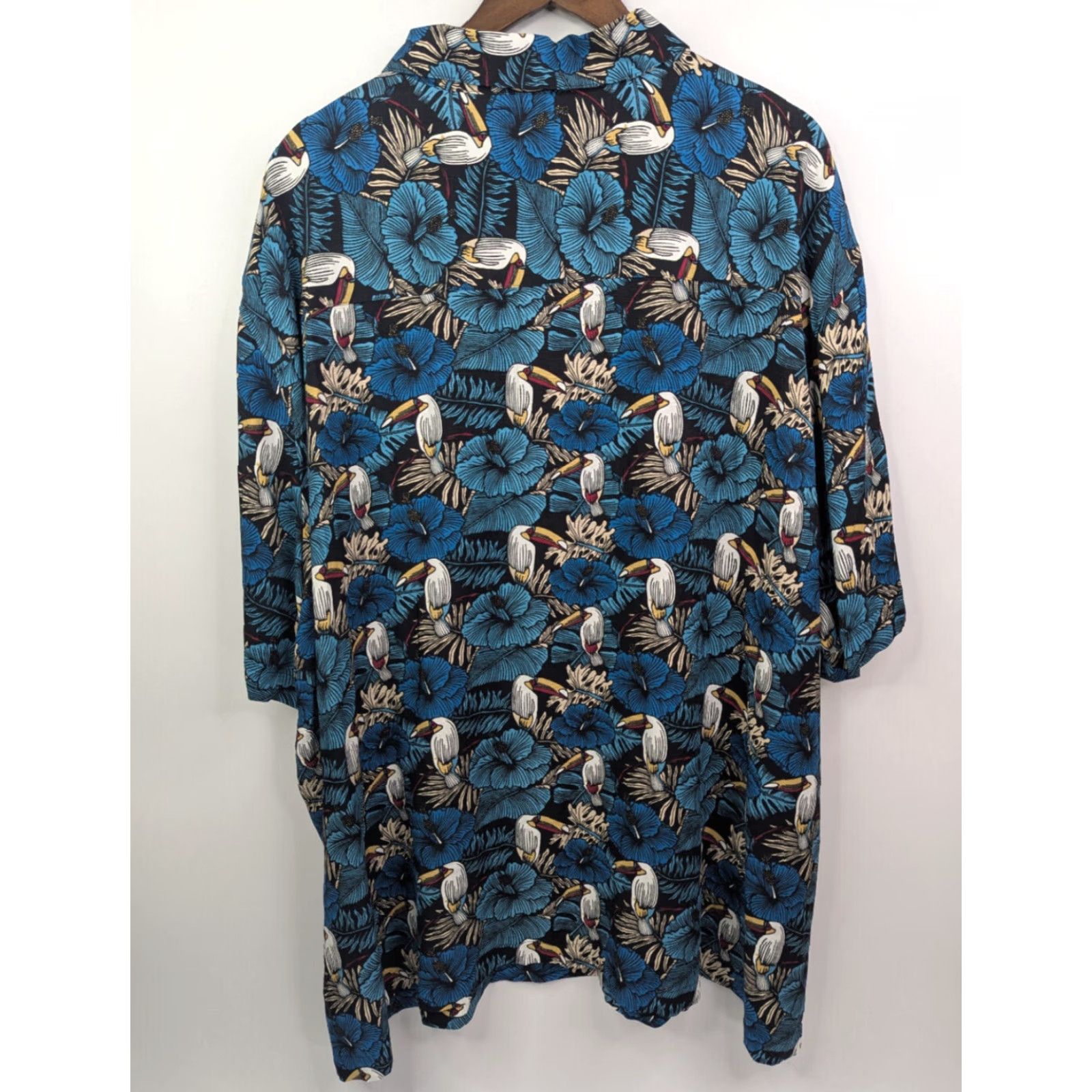 Cubavera Cubavera Button-Down Shirt Men’s Big 4X Multicolor Floral Viscose Hawaiian Tropical Size US XXL / EU 58 / 5 - 3 Thumbnail