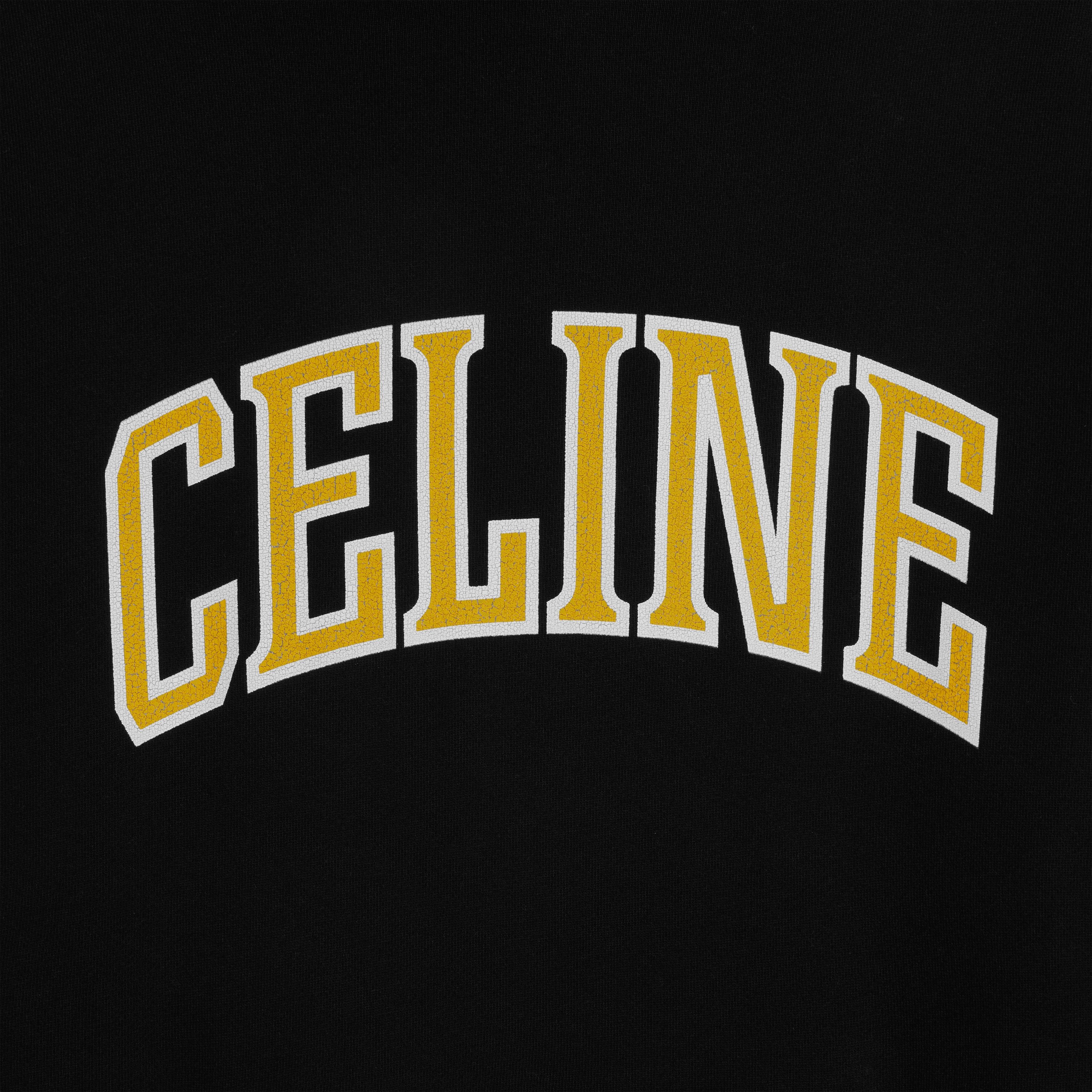 Celine o1bcso1str0925 2Y75F670Q Loose Hoodie in Black/Citron Size US L / EU 52-54 / 3 - 4 Thumbnail