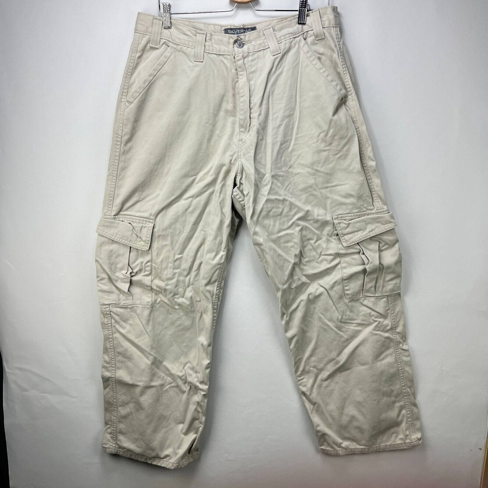 Levi's × Vintage Vintage Y2K Levi's Silver Tab Baggy Khakis 36 WideLeg Skater Size US 36 / EU 52 - 3 Thumbnail