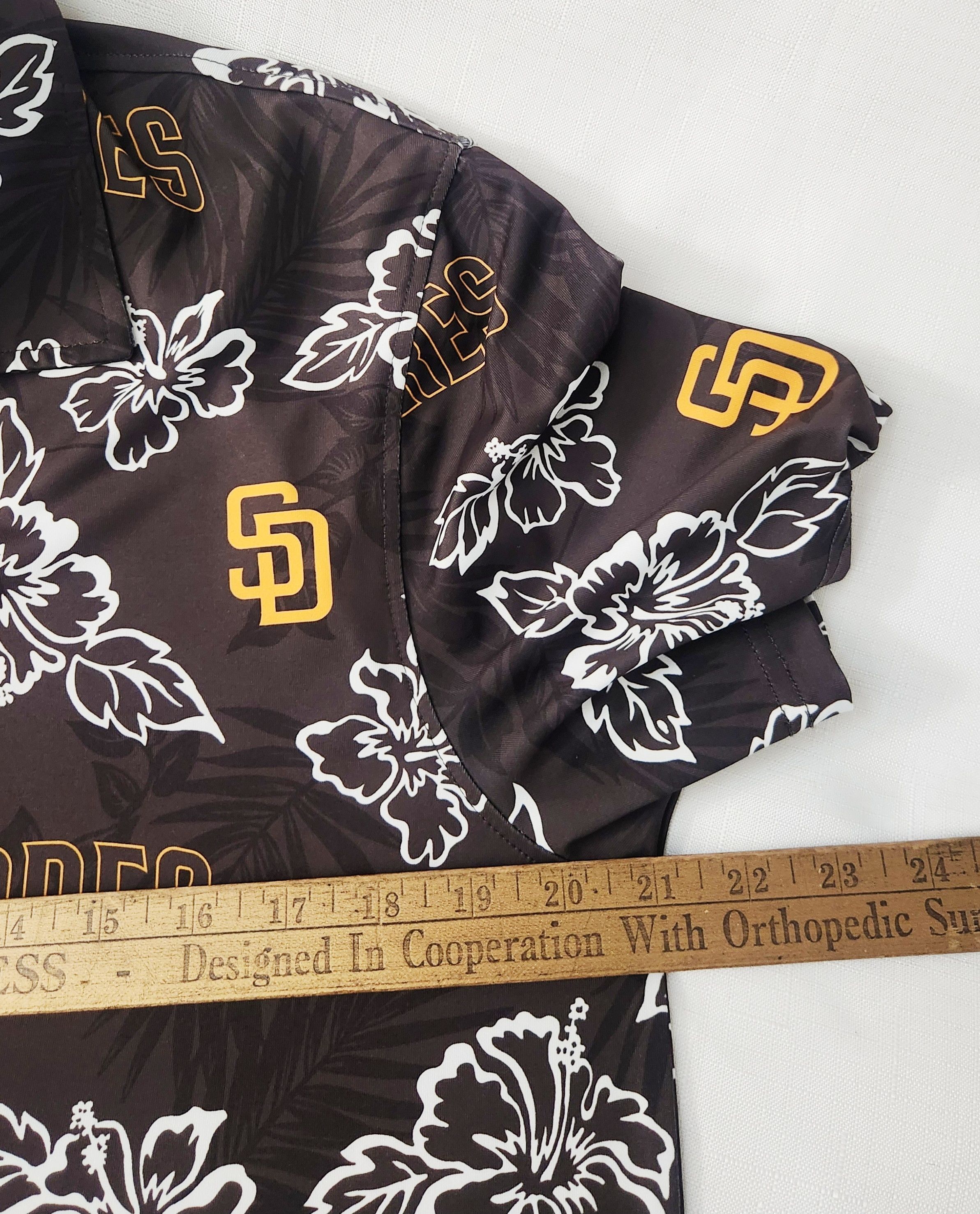 Reyn Spooner Reyn Spooner Men's Brown AOP San Diego Padres Polo Medium Size US M / EU 48-50 / 2 - 9 Thumbnail