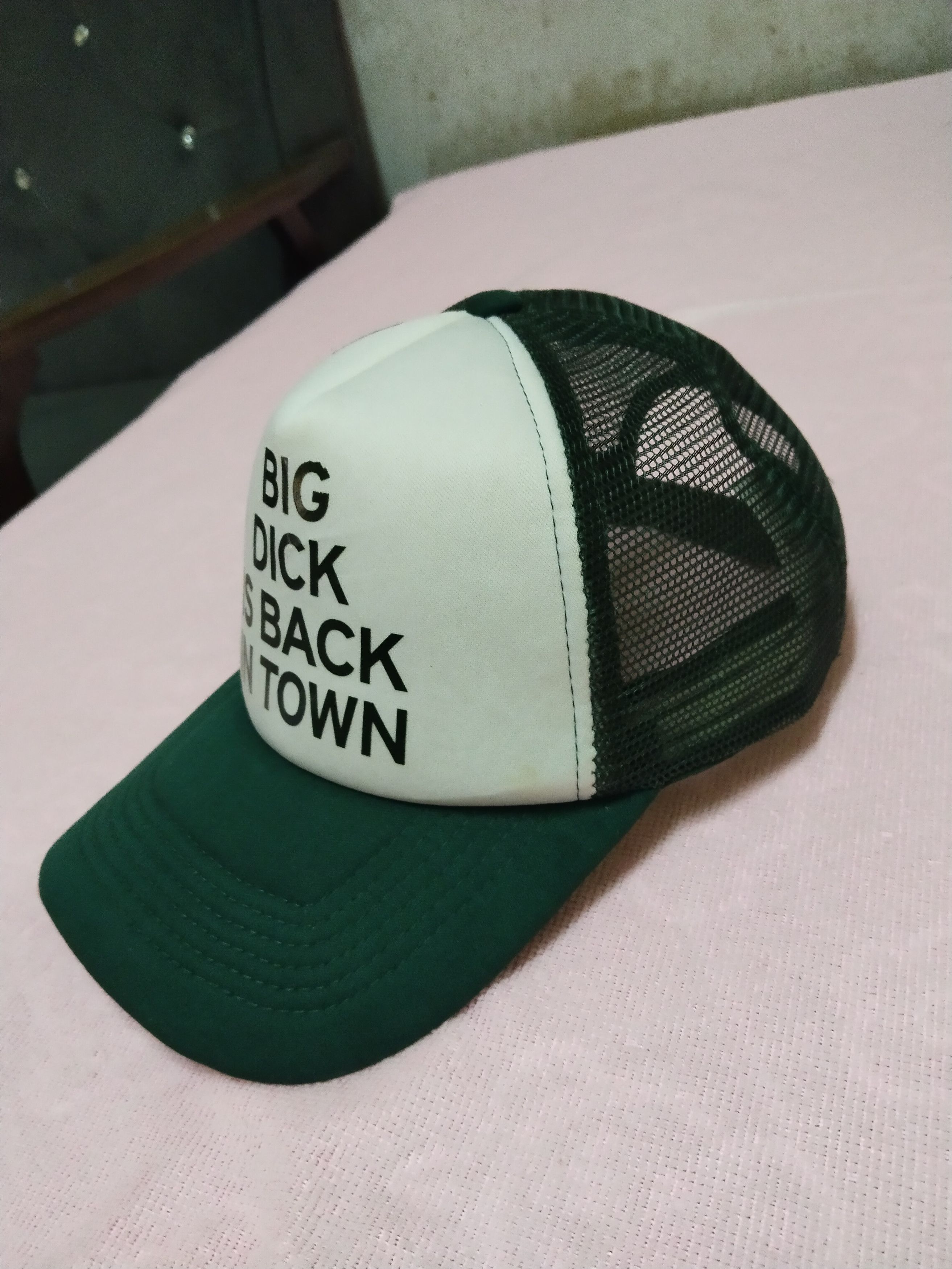 Vintage RARE SPENCER'S BIG DICK IS BACK IN TOWAN TRUCKER CAP Size ONE SIZE - 3 Thumbnail