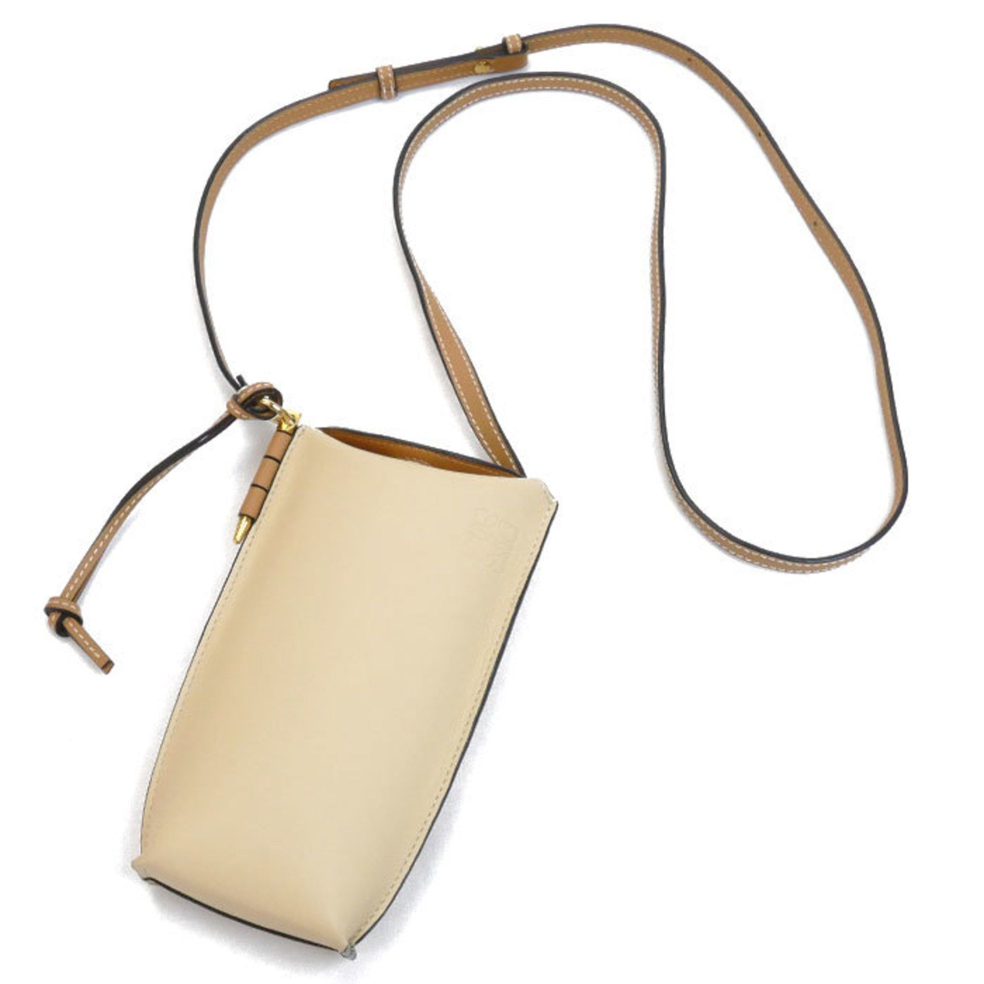 image of Loewe Gate Pocket Shoulder Bag Dune×Vanilla 109.30Bz42 Women's in Gold