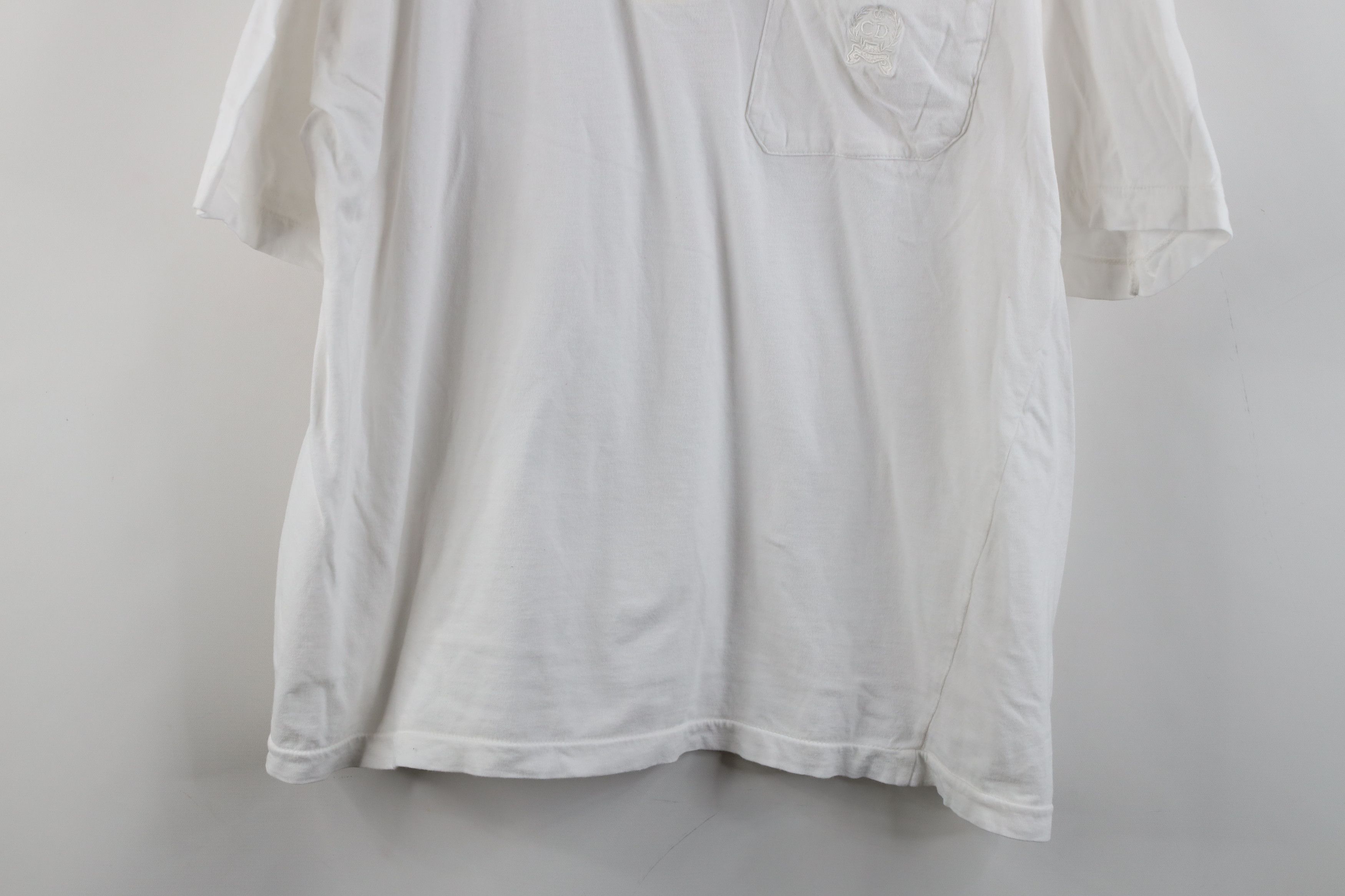 Christian Dior Monsieur × Vintage Vintage 80s 90s Christian Dior Knit Golf Polo Shirt White Size US XL / EU 56 / 4 - 3 Thumbnail