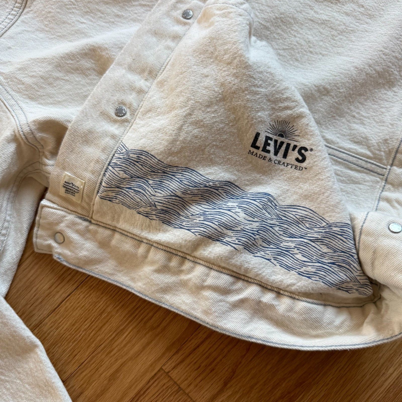 Levi's Made & Crafted Levi's Made & Crafted Type II Worn Trucker Jacket Light Sand Size US XL / EU 56 / 4 - 8 Thumbnail