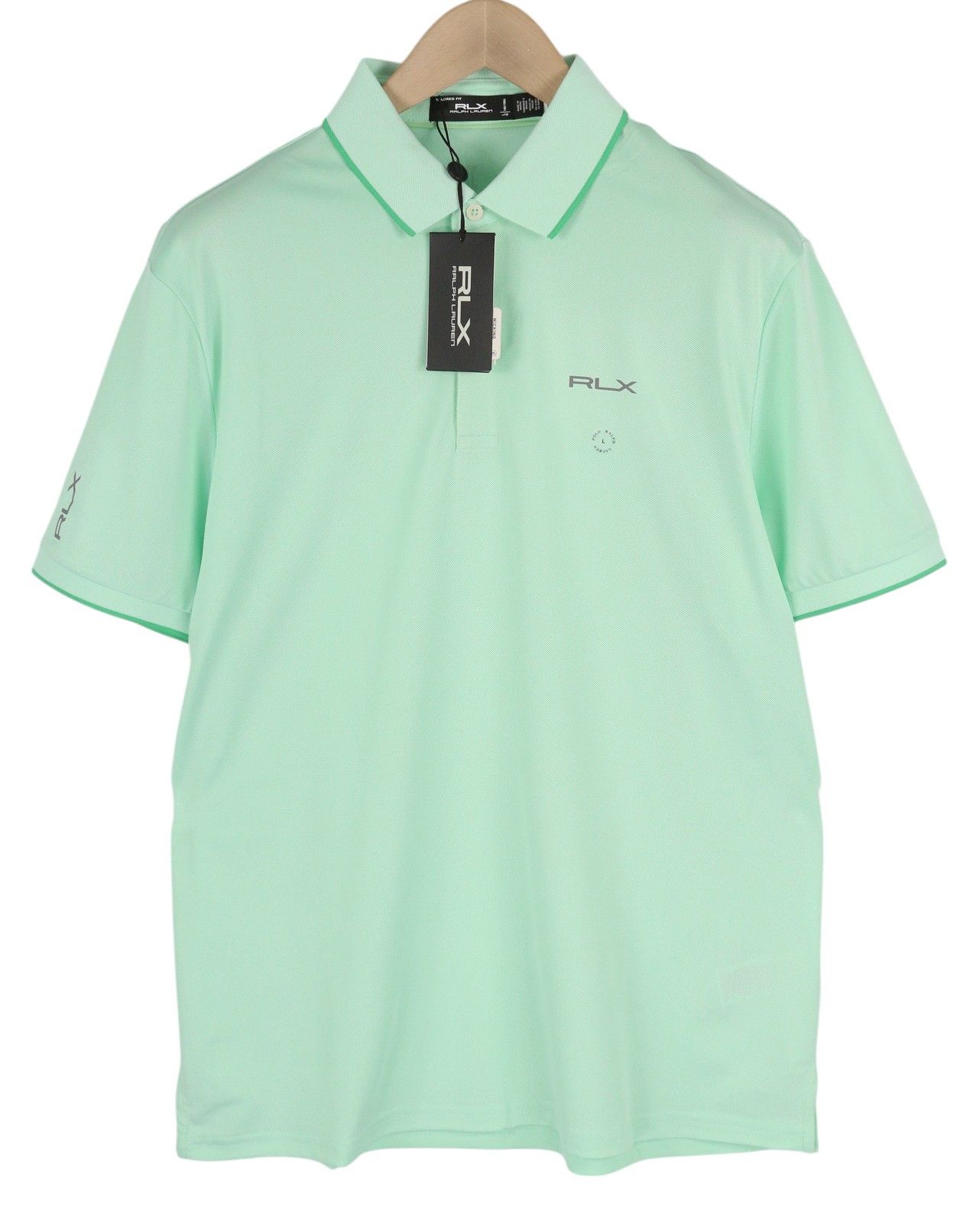 RLX Ralph Lauren GOLF L Green Polo Logo Tee 84565 Size US L / EU 52-54 / 3 - 1 Thumbnail