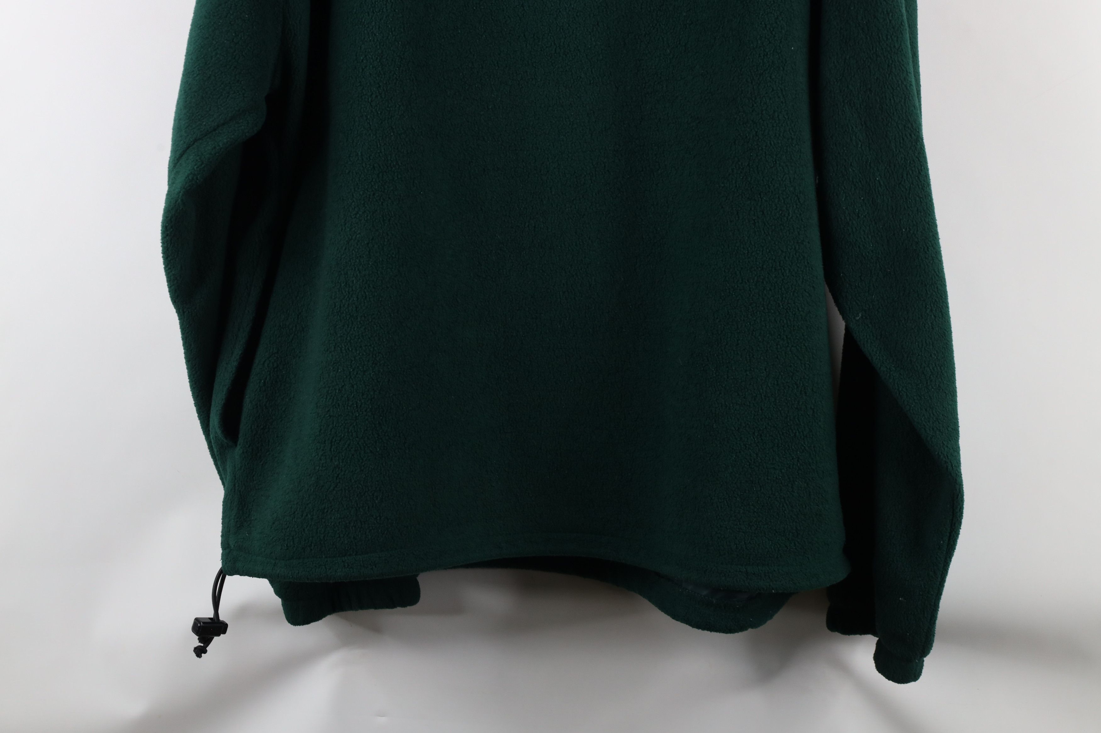 Vintage Vintage 90s Streetwear Zip Fleece Pullover Sweater Green Size US XL / EU 56 / 4 - 9 Thumbnail