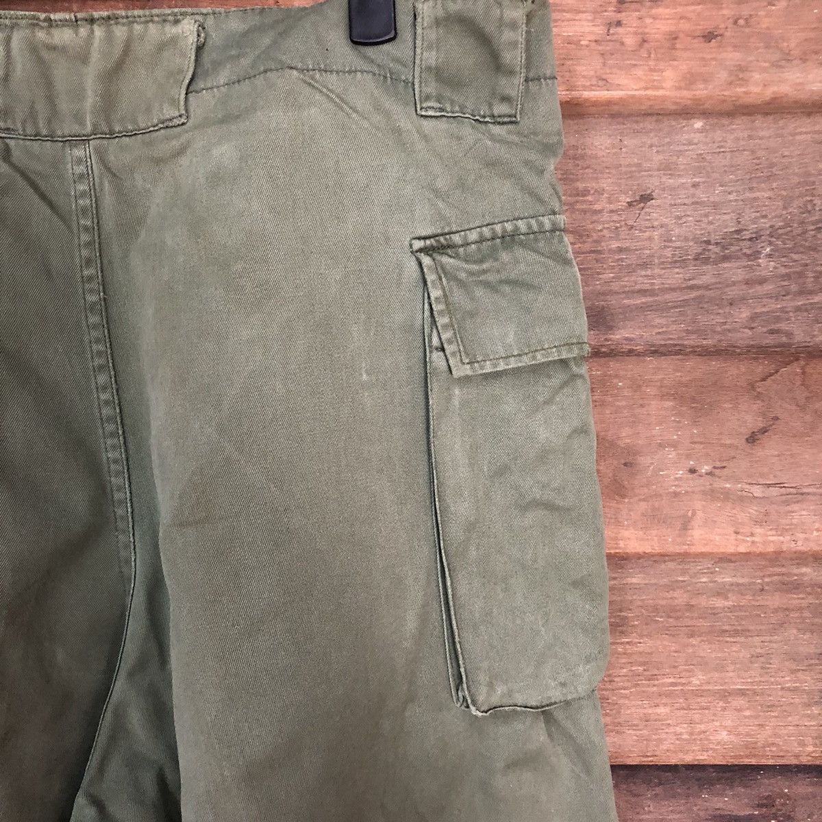Japanese Brand DL Japan military army Green Cargo Multipocket Pants #S2754 Size US 32 / EU 48 - 14 Thumbnail